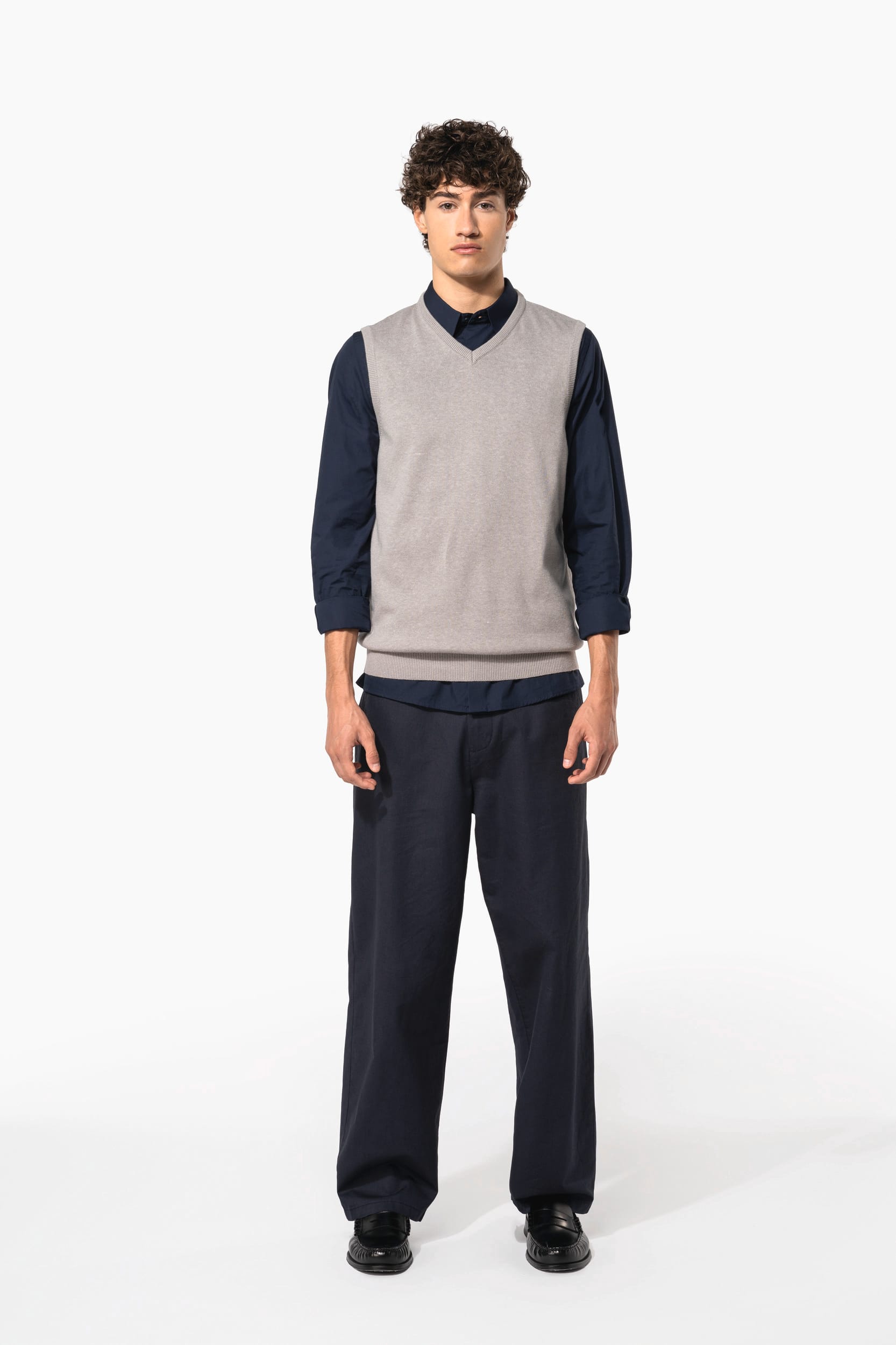 Pull col V sans manches - Image 19