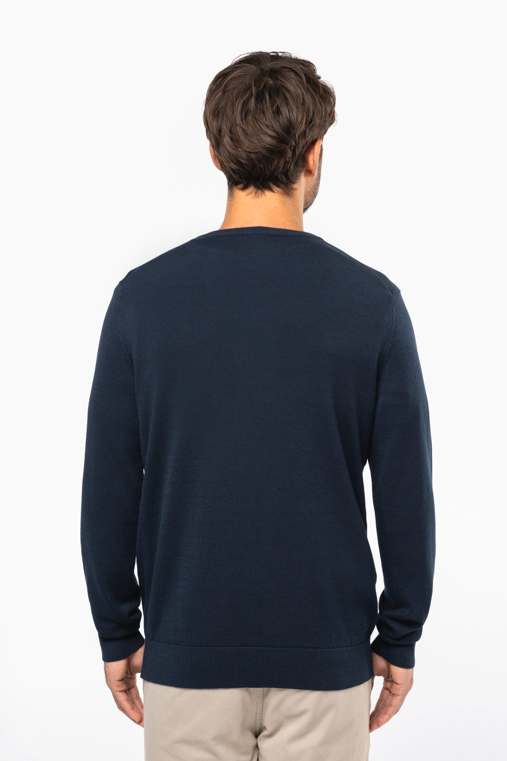 Jersey cuello de pico ecorresponsable hombre