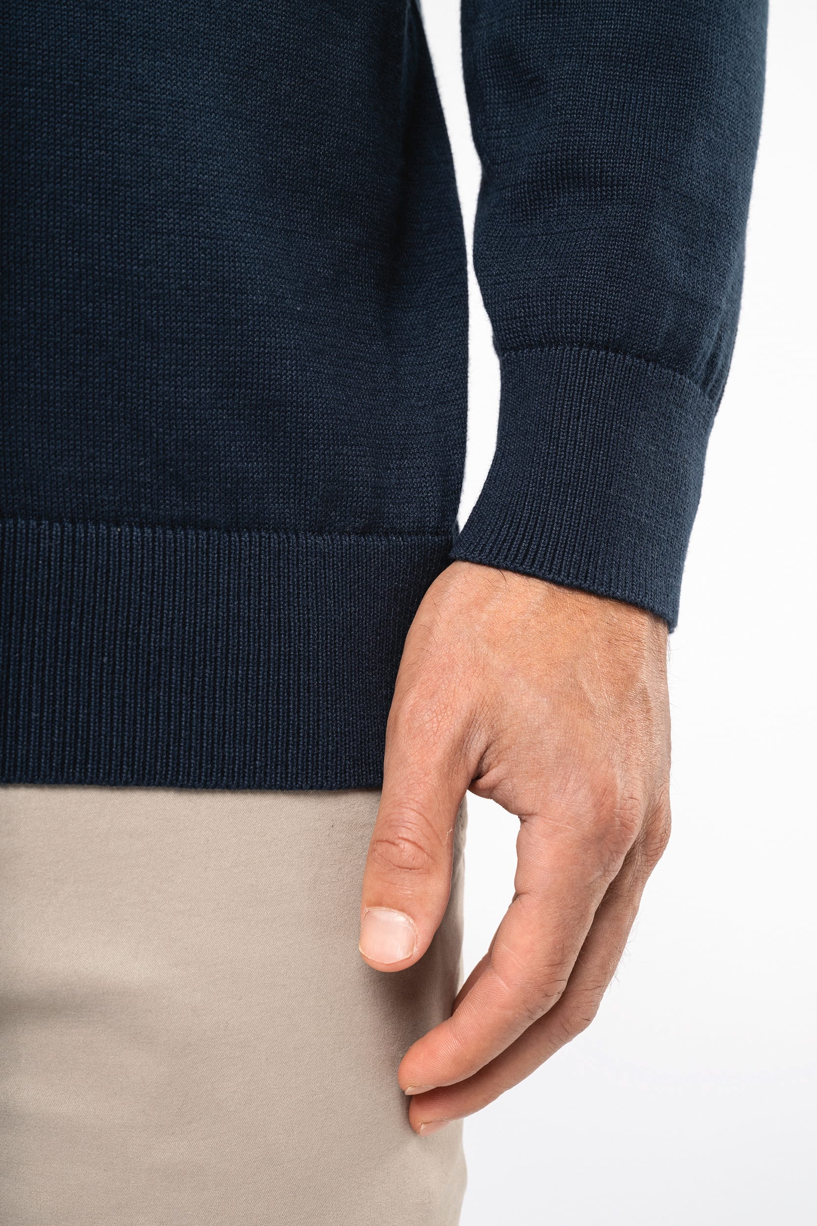 Jersey cuello de pico ecorresponsable hombre