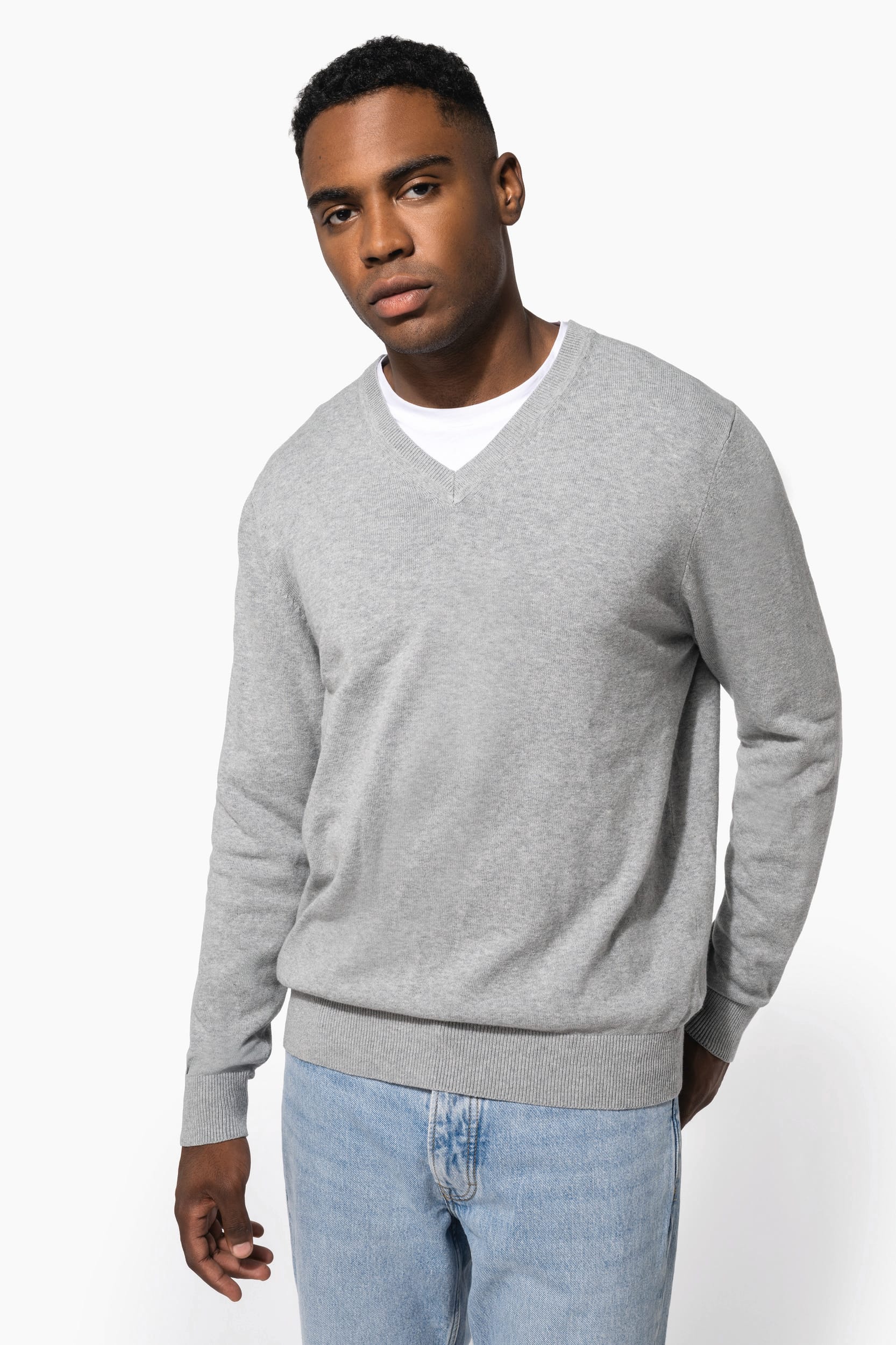 Kariban Men's premium V-neck jumper