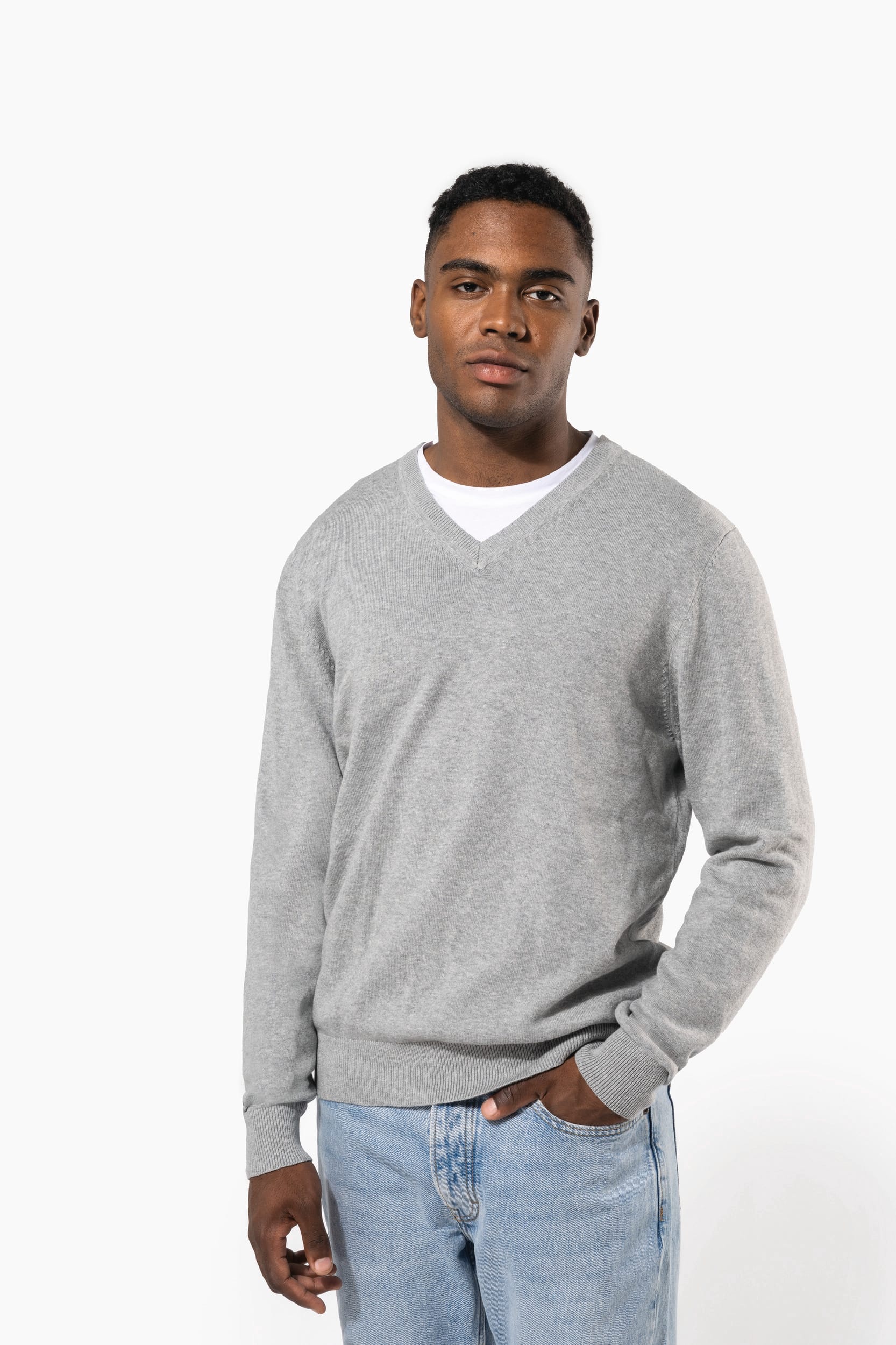 Pullover premium com decote V