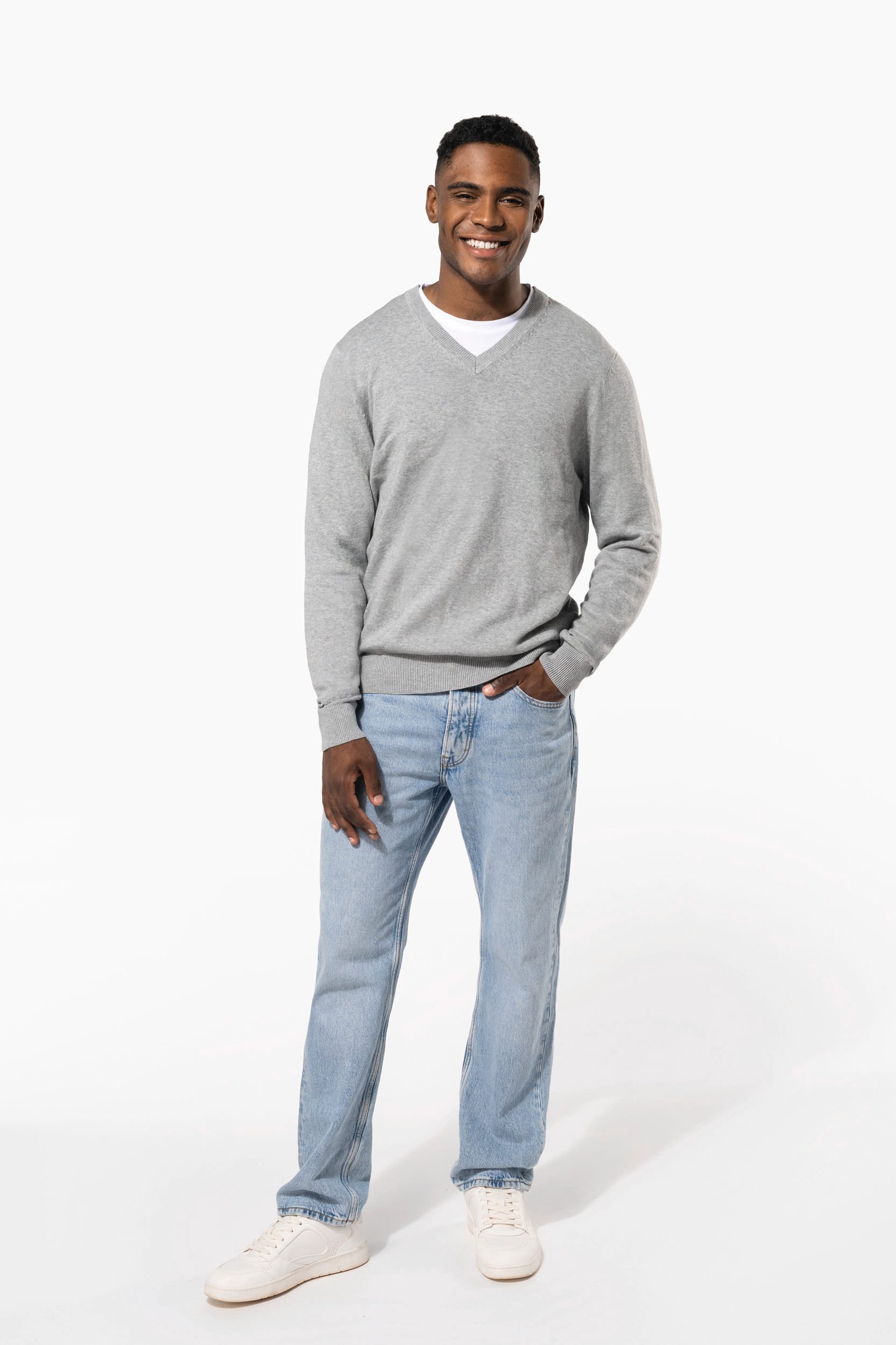 Pullover premium com decote V