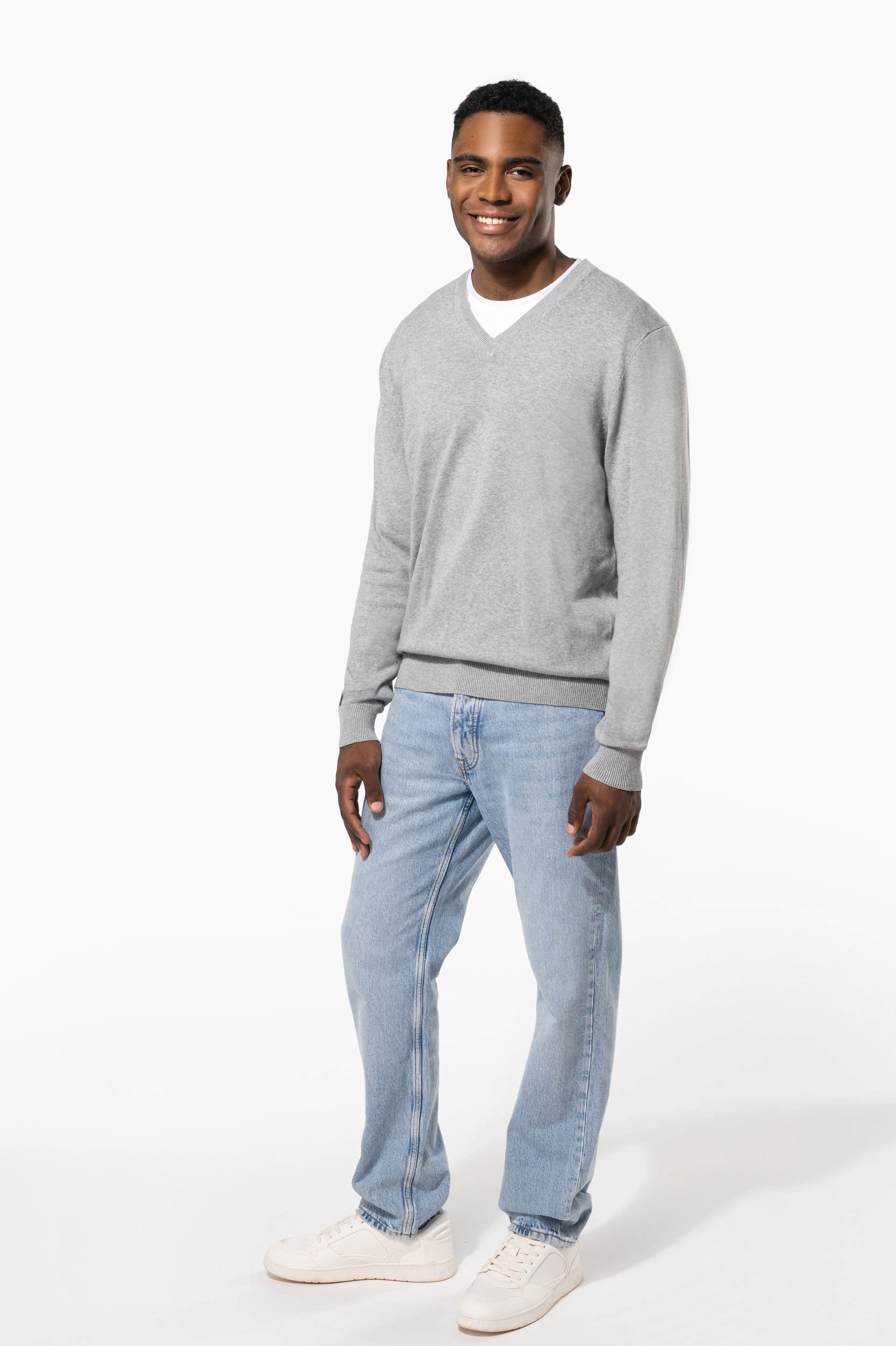 Pullover premium com decote V