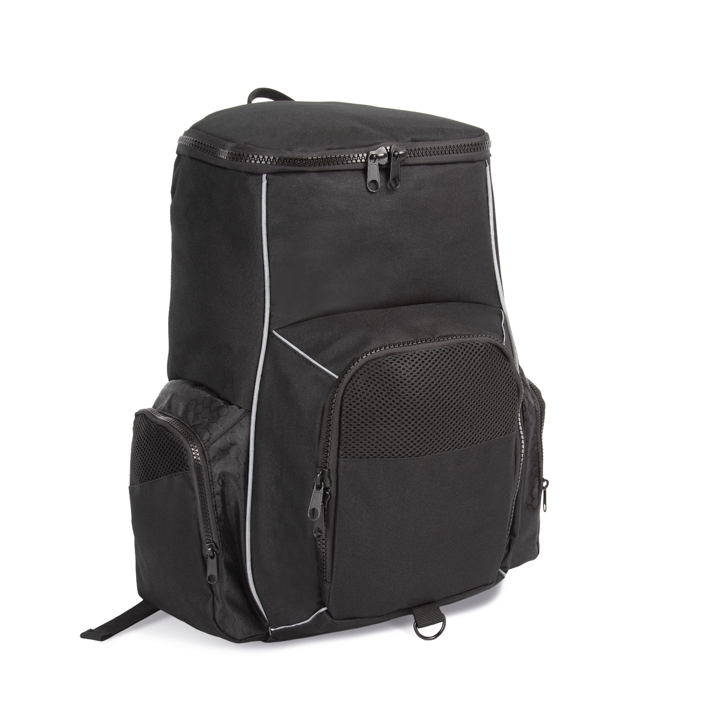 MOCHILA DE DEPORTE CON PORTAOBJETOS CONFECCIONADA EN MATERIAL RECICLADO