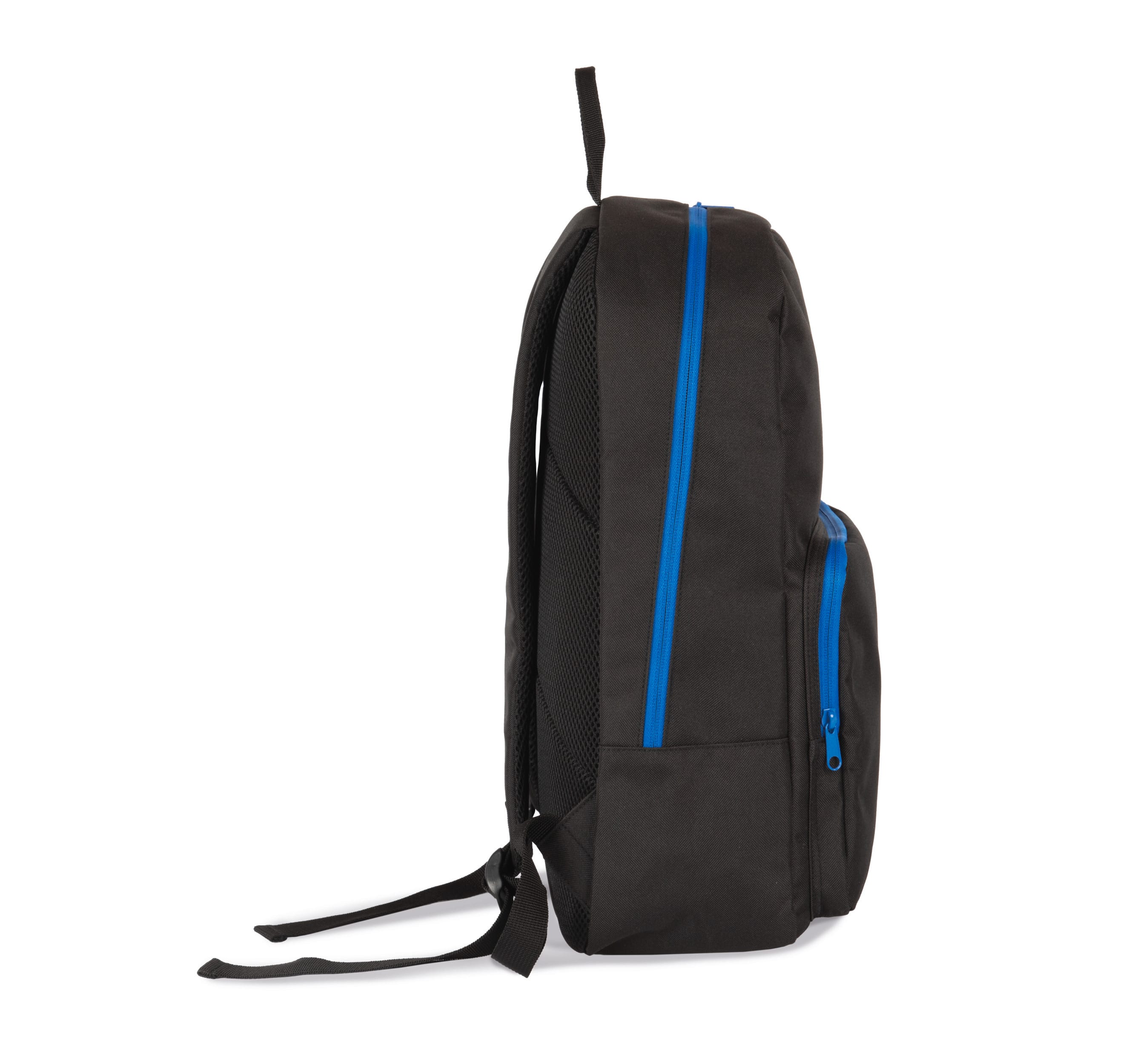 Mochila com fecho éclair em contraste