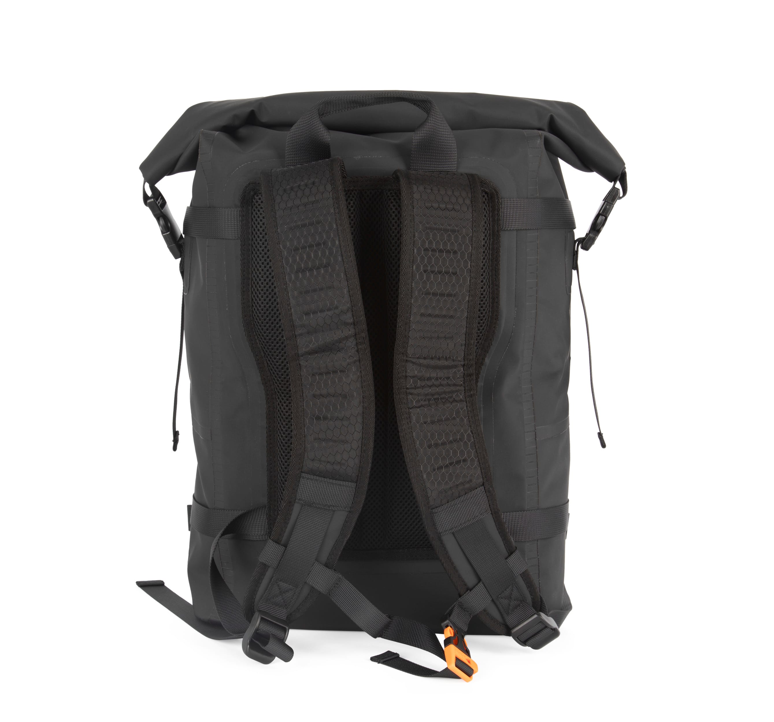 Mochila impermeável com fivelas de compressão