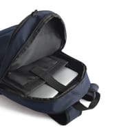 Sac à dos bleu marine business avec des rangements pratiques.