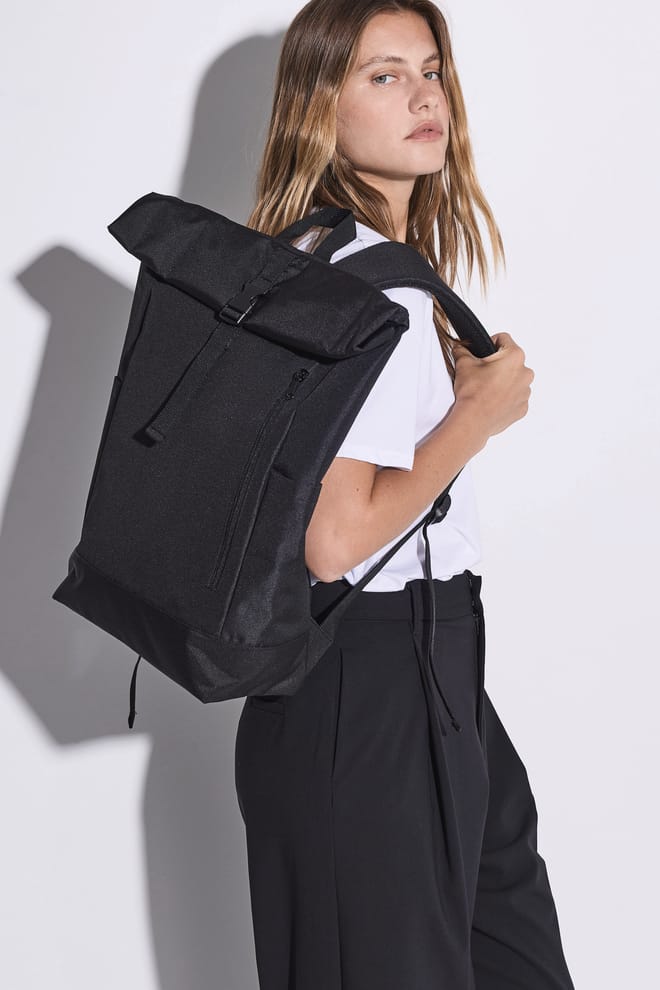 Casual backpack roll-top