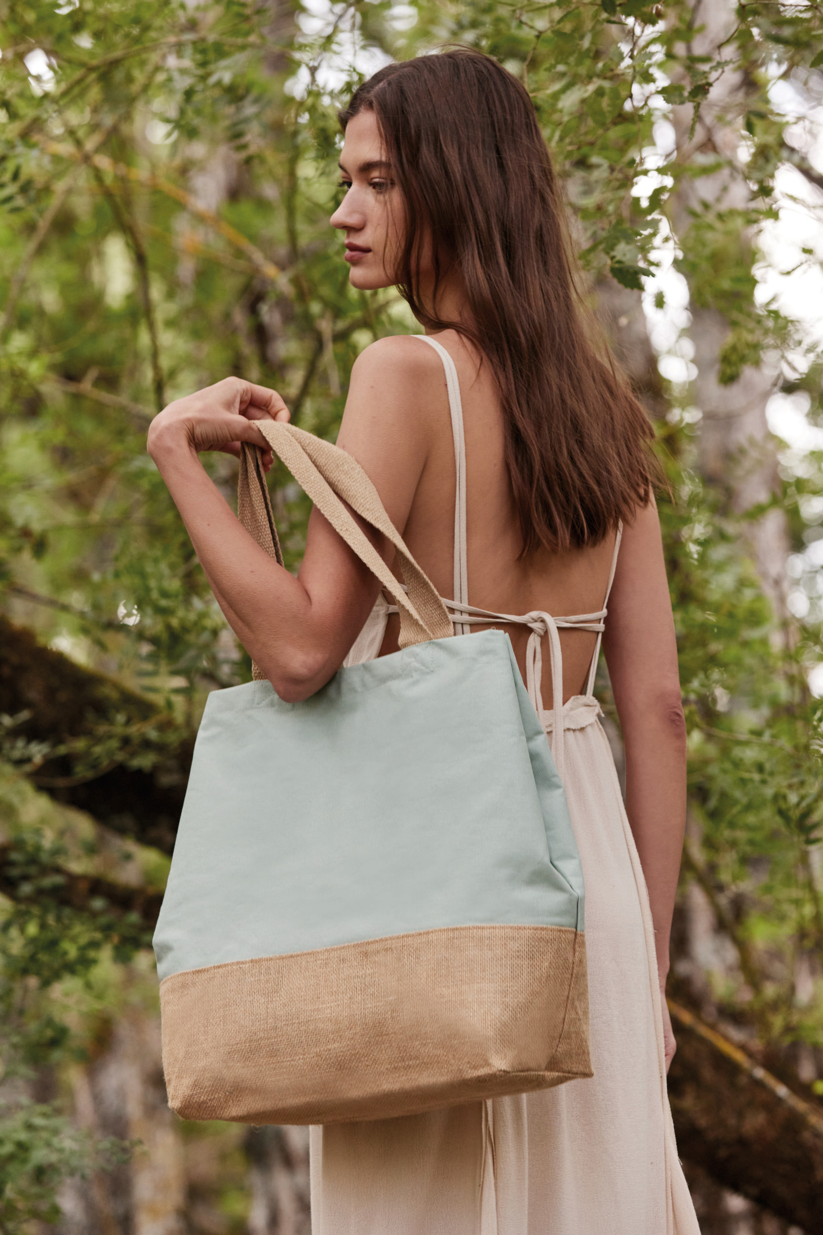 Shopper van jute- & katoencanvas