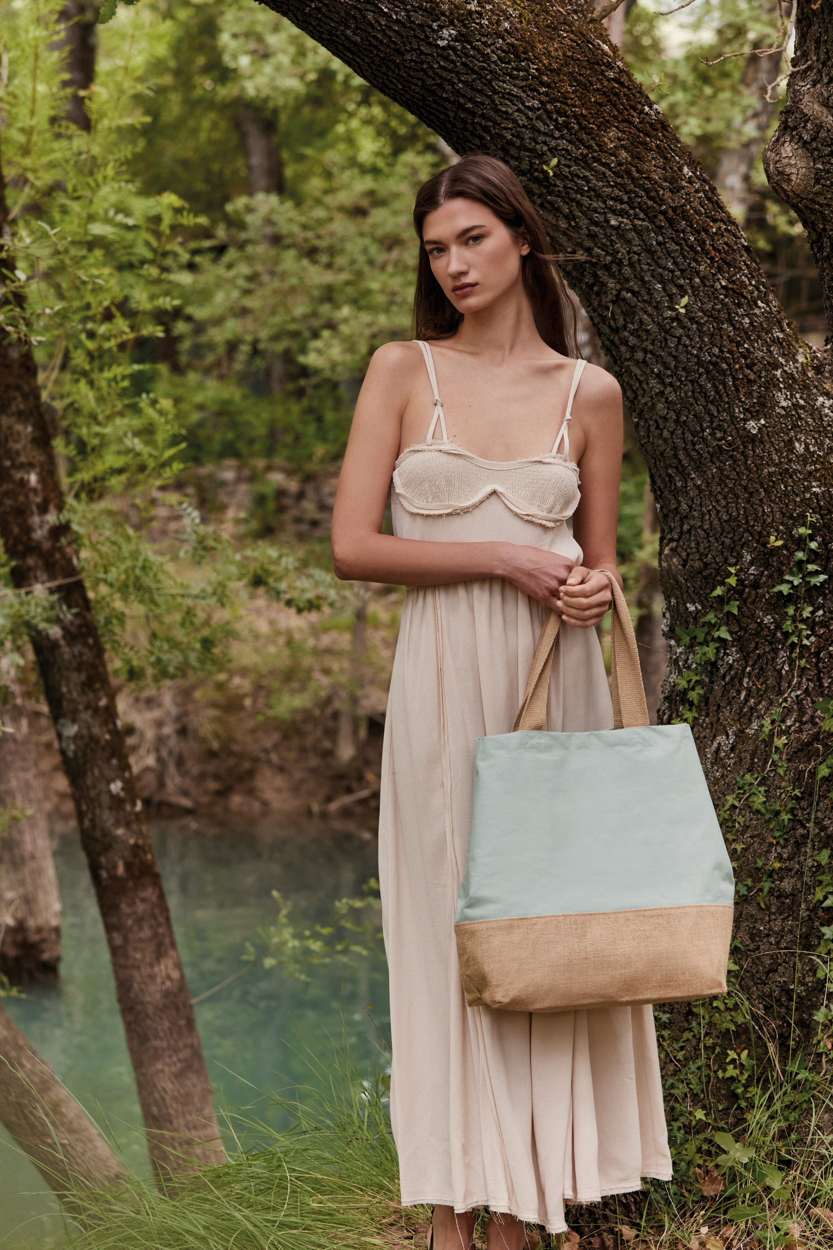 Shopper van jute- & katoencanvas