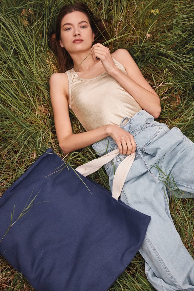 Grand sac de shopping fourre-tout esprit rustique