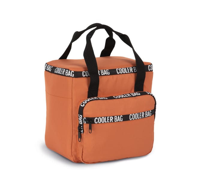 Saco isotérmico reciclado com bolso frontal