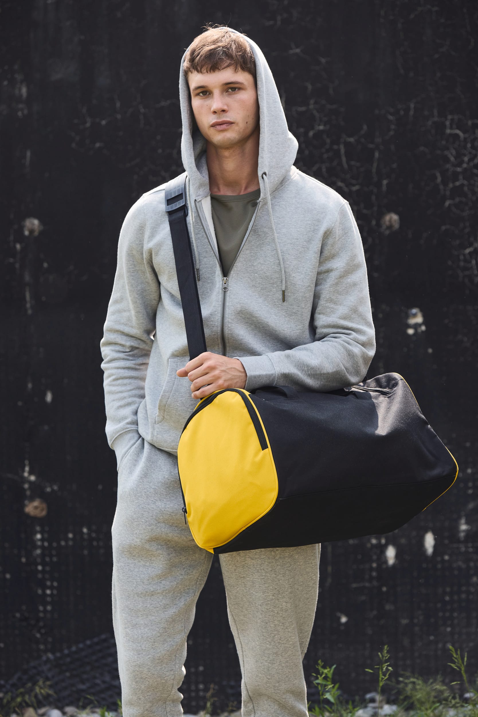 Saco de desporto bicolor