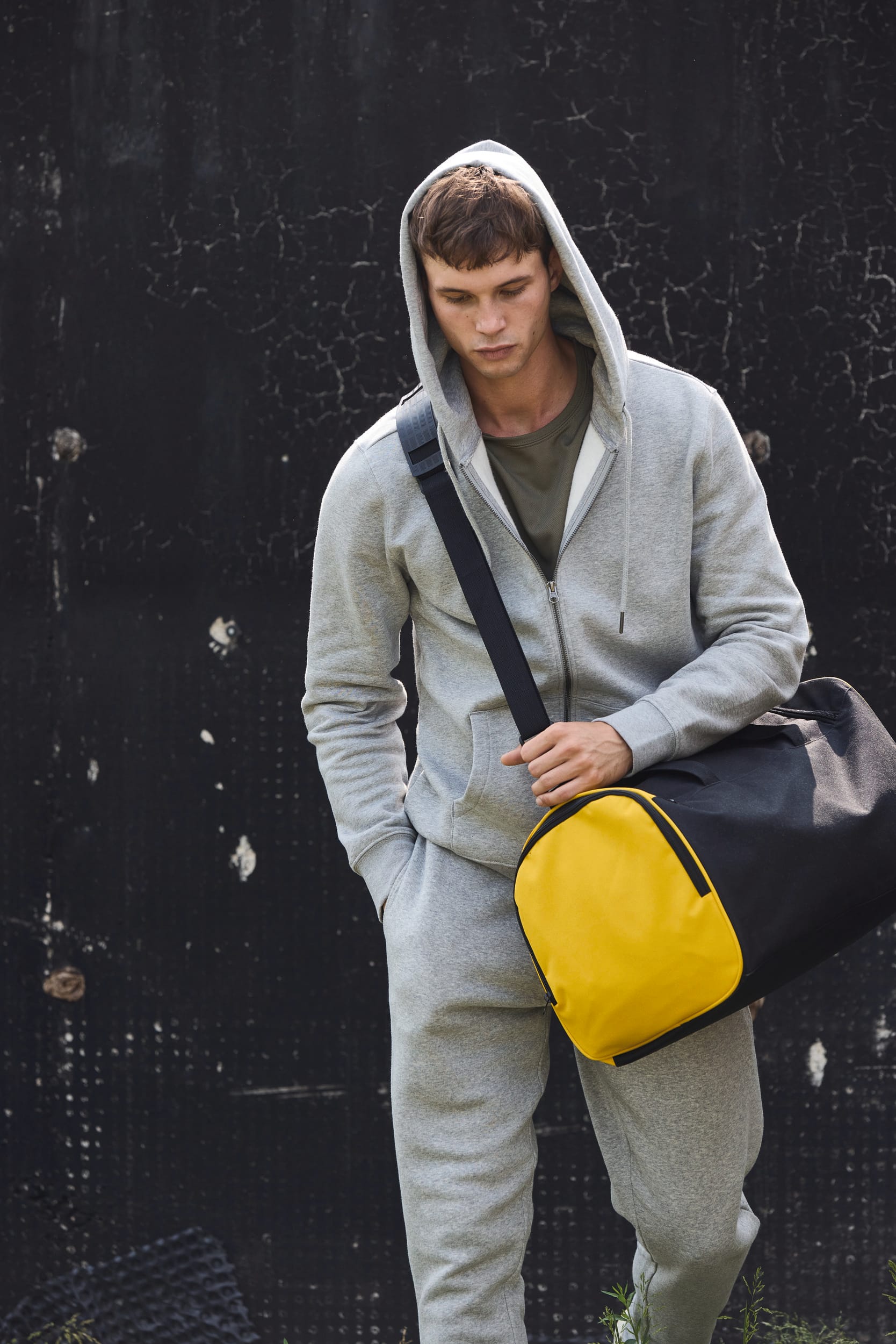 Saco de desporto bicolor