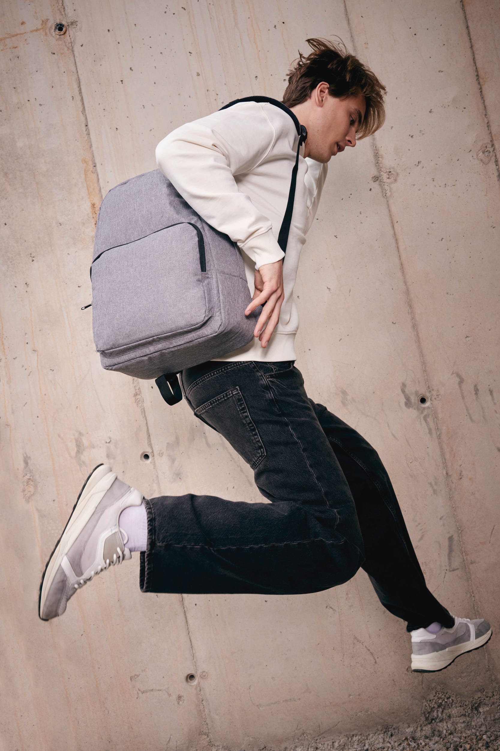 Mochila de trabalho reciclada acolchoada