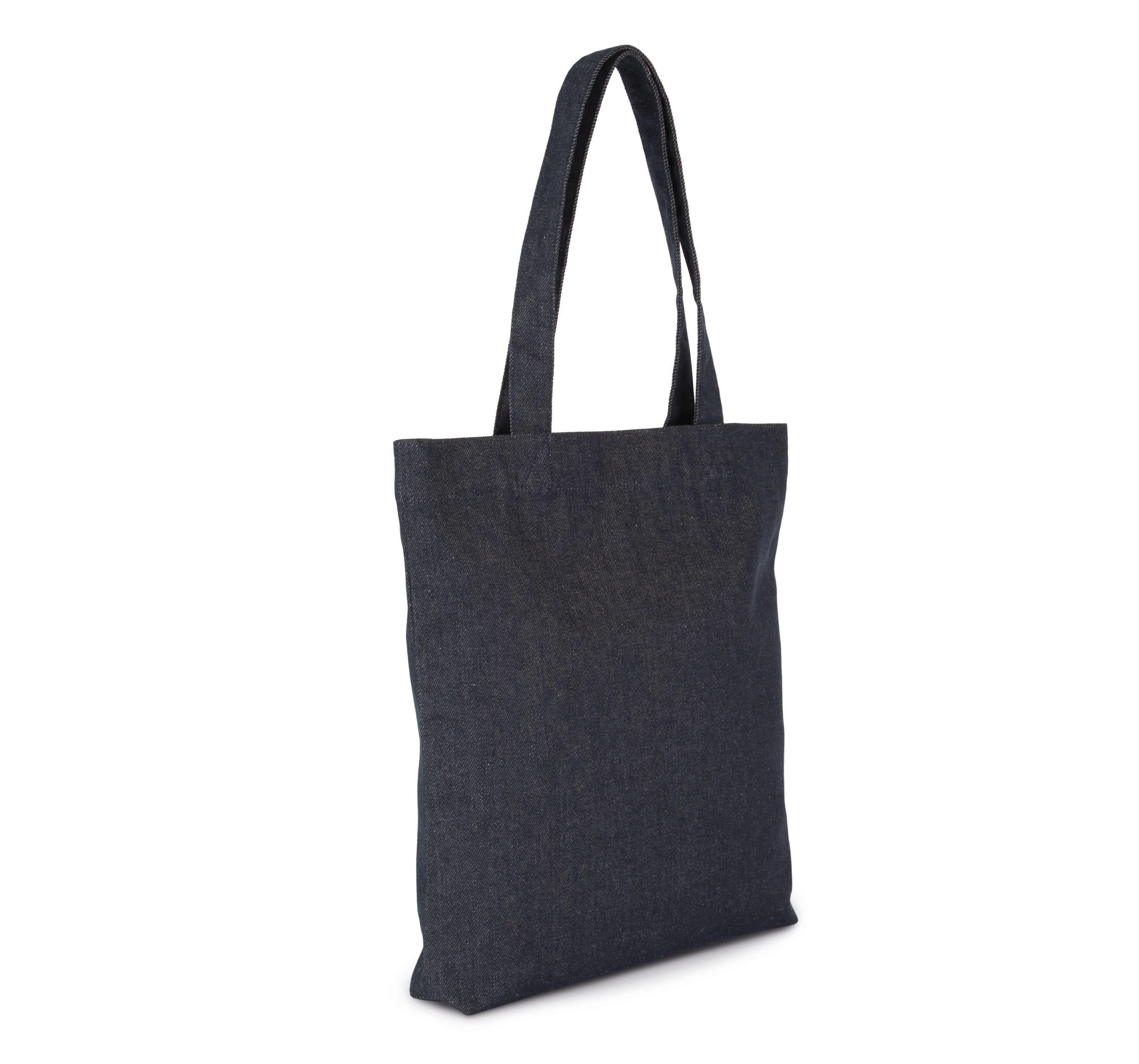 Recycled cotton denim look tote bag