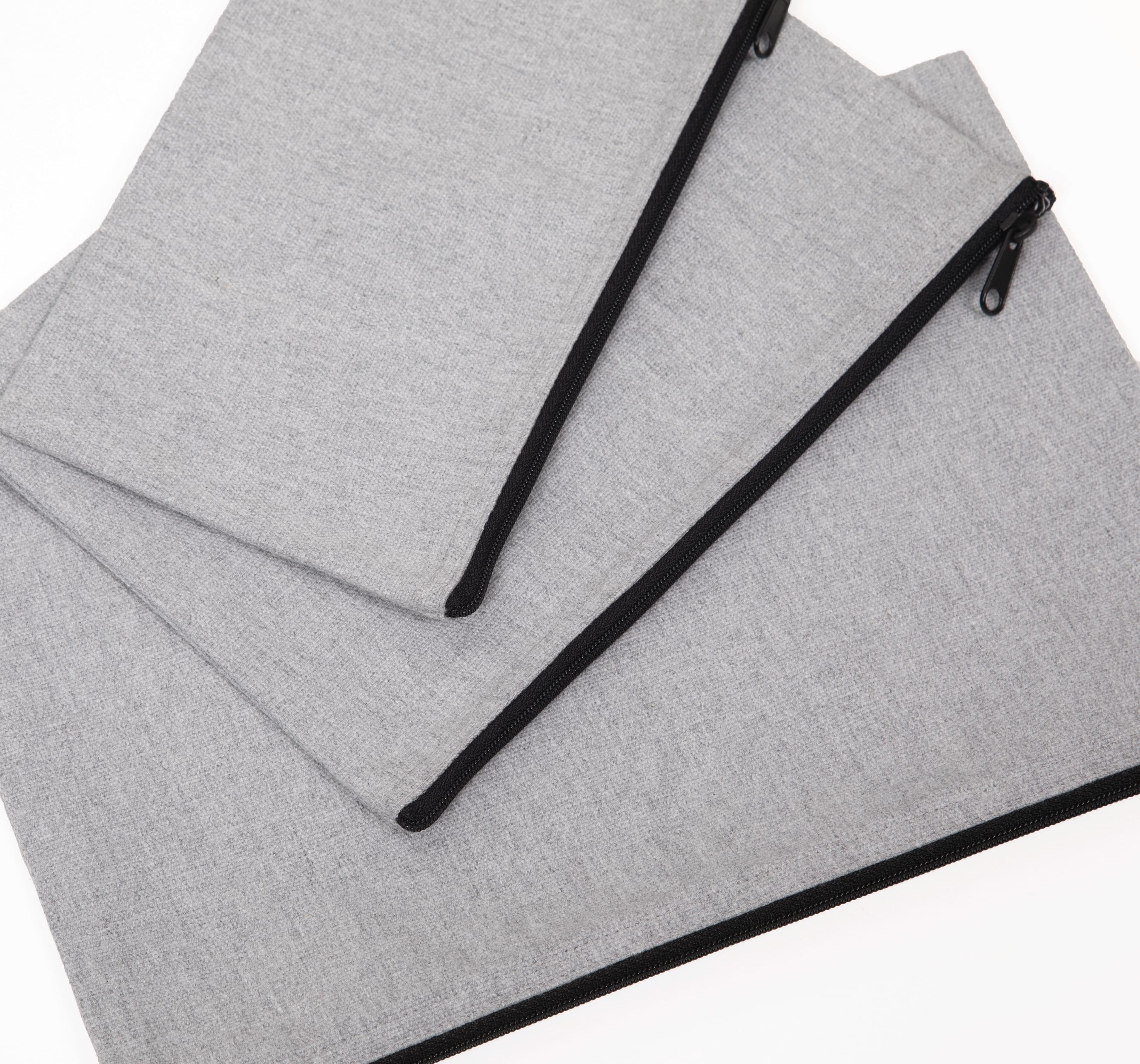 Bolsa/Pochette com fecho em material reciclado