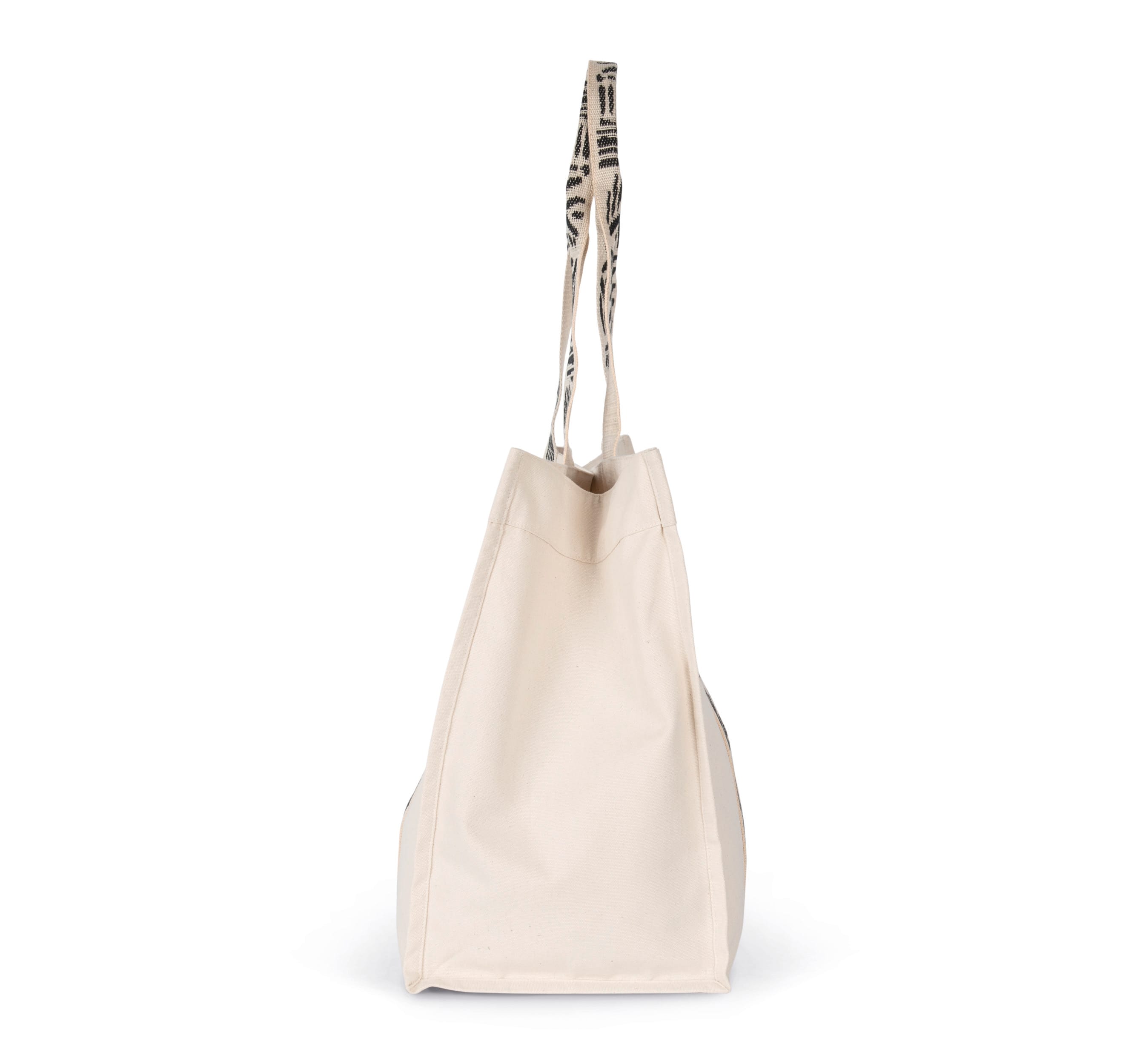 Saco de compras grande com fole reciclado