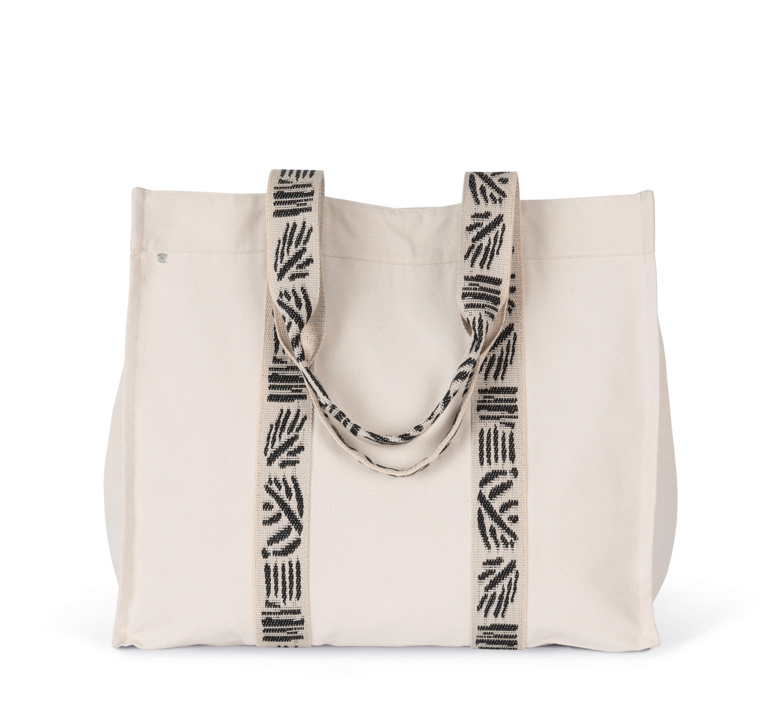 Saco de compras grande com fole reciclado