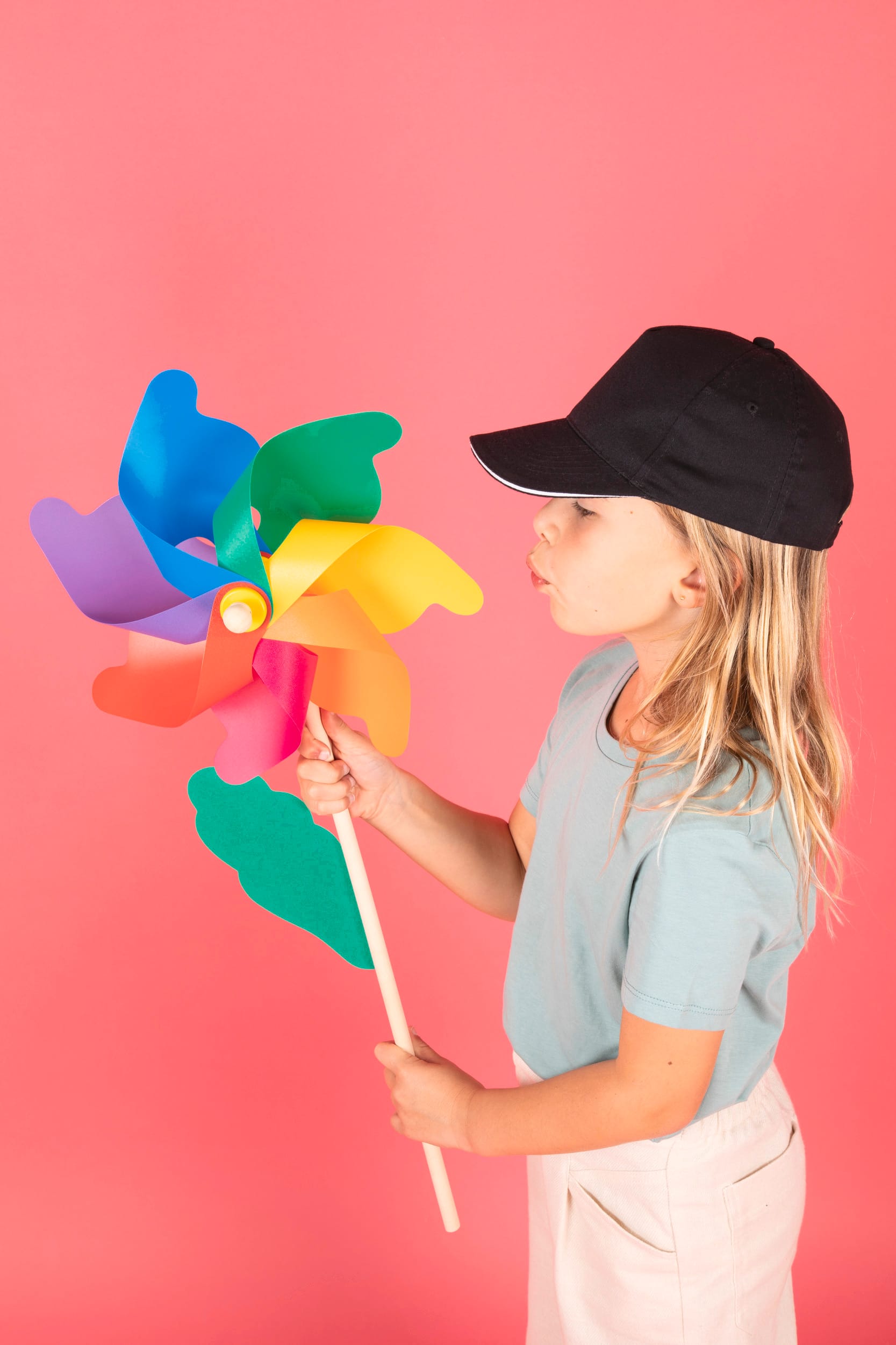Casquette enfant avec sandwich contrasté – 5 panneaux - Image 3