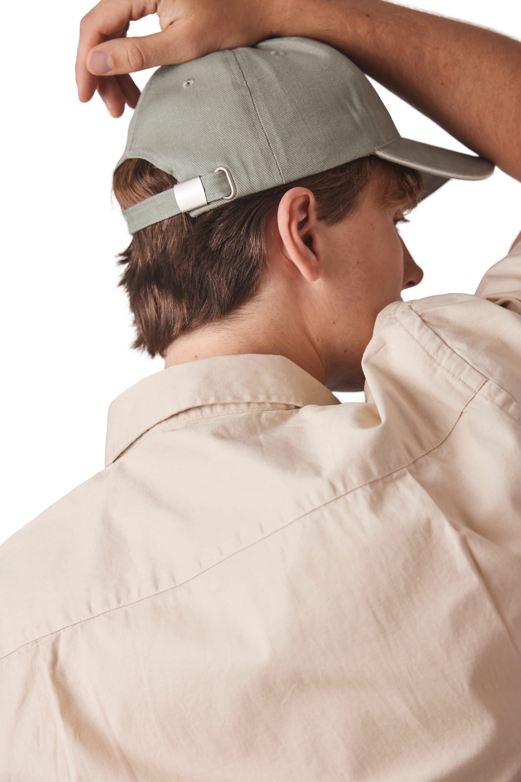 Casquette en coton biologique à sandwich contrasté – 6 panneaux - Image 6