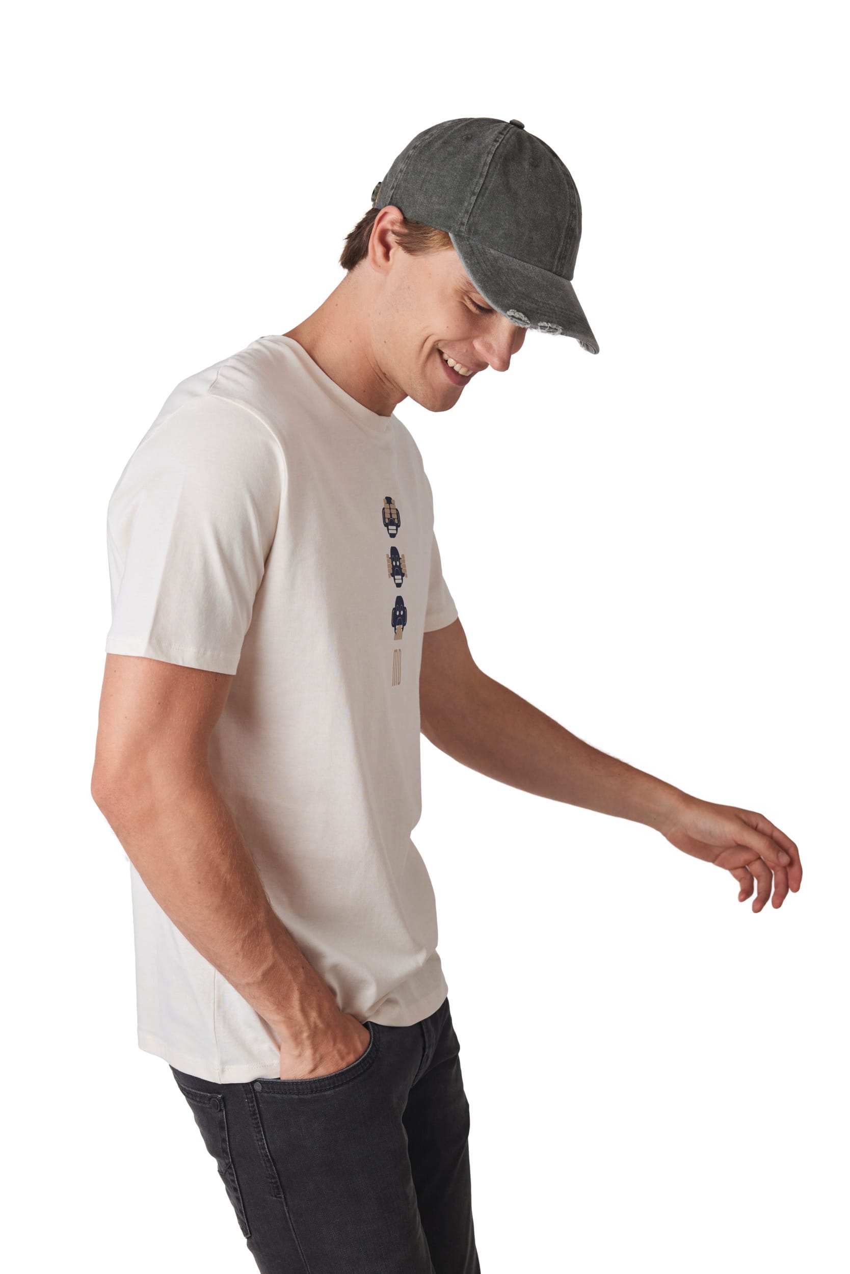 Casquette vintage effet déchiré – 6 panneaux - Image 2