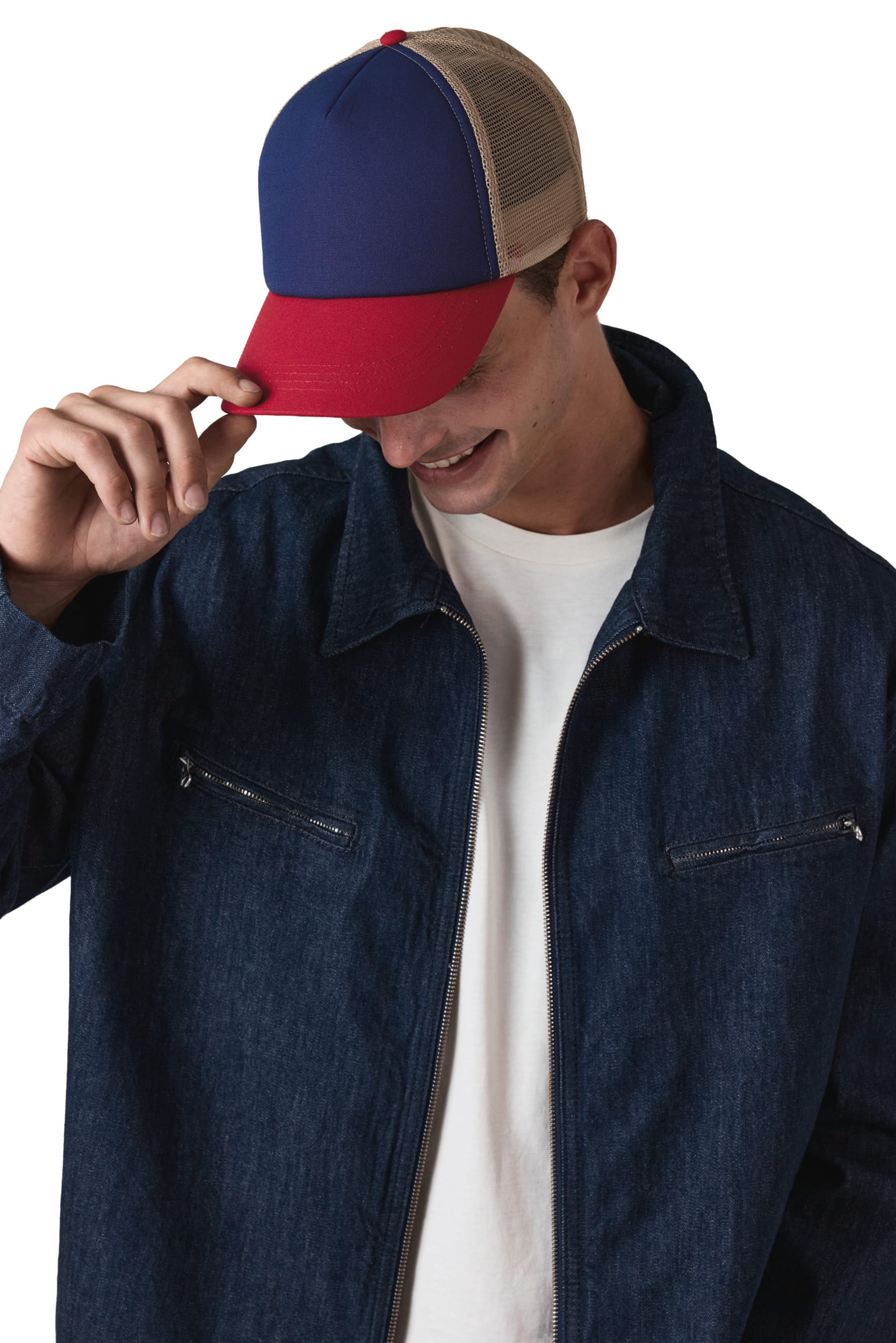 Casquette trucker 5 panneaux en coton canvas – K-up Gold Label - Image 1