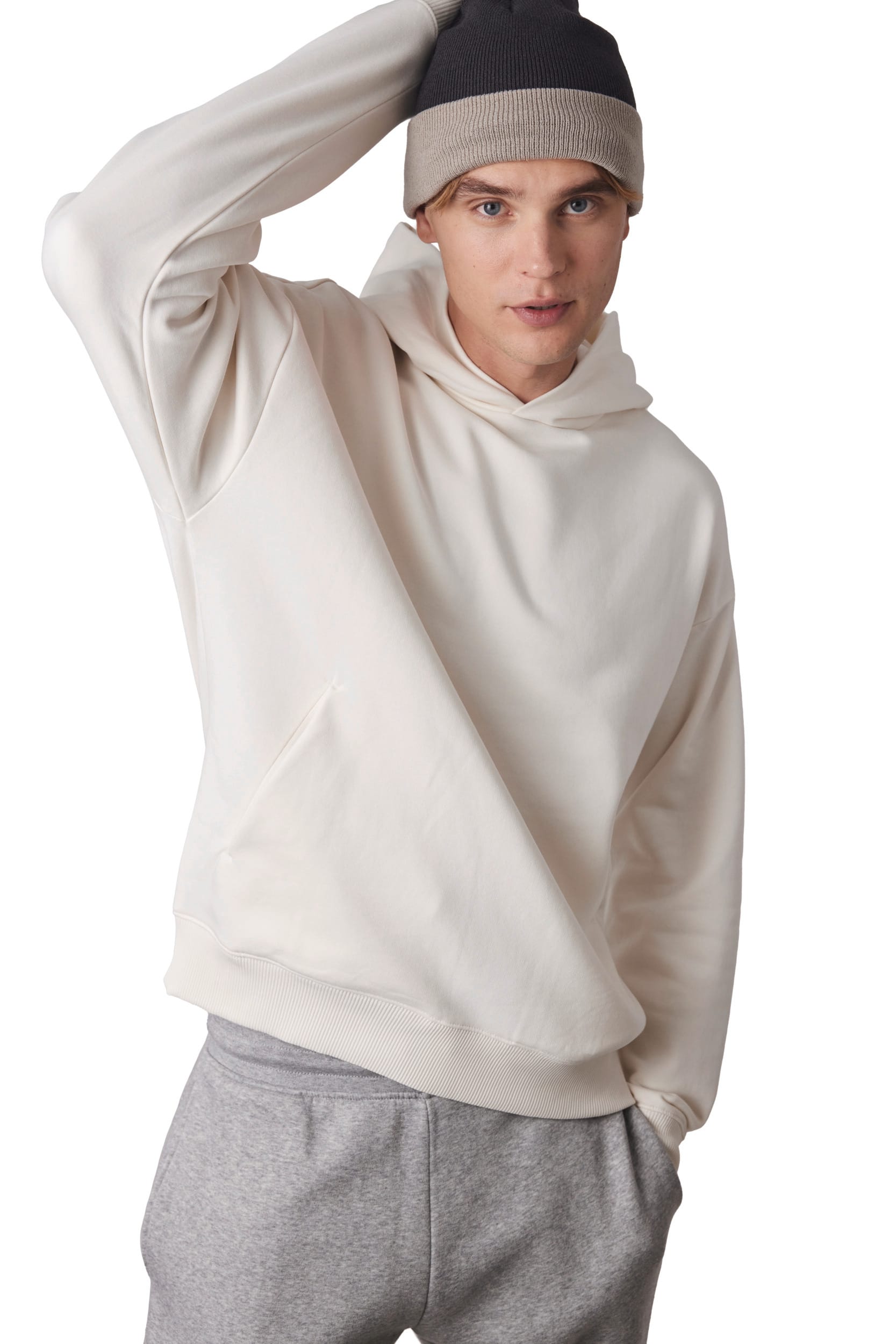 Bonnet bicolore avec revers - Image 2