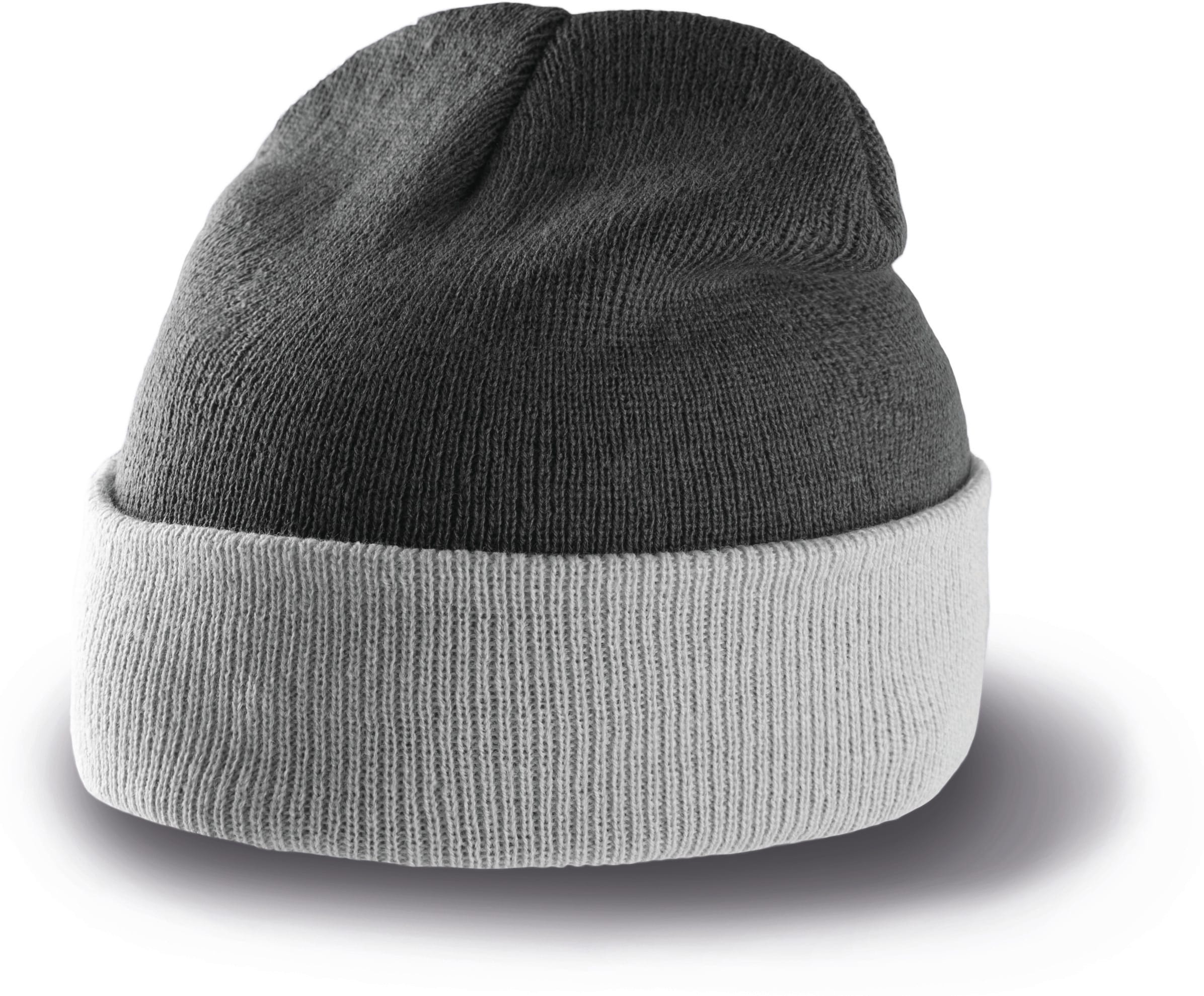 Bonnet bicolore avec revers - Image 4