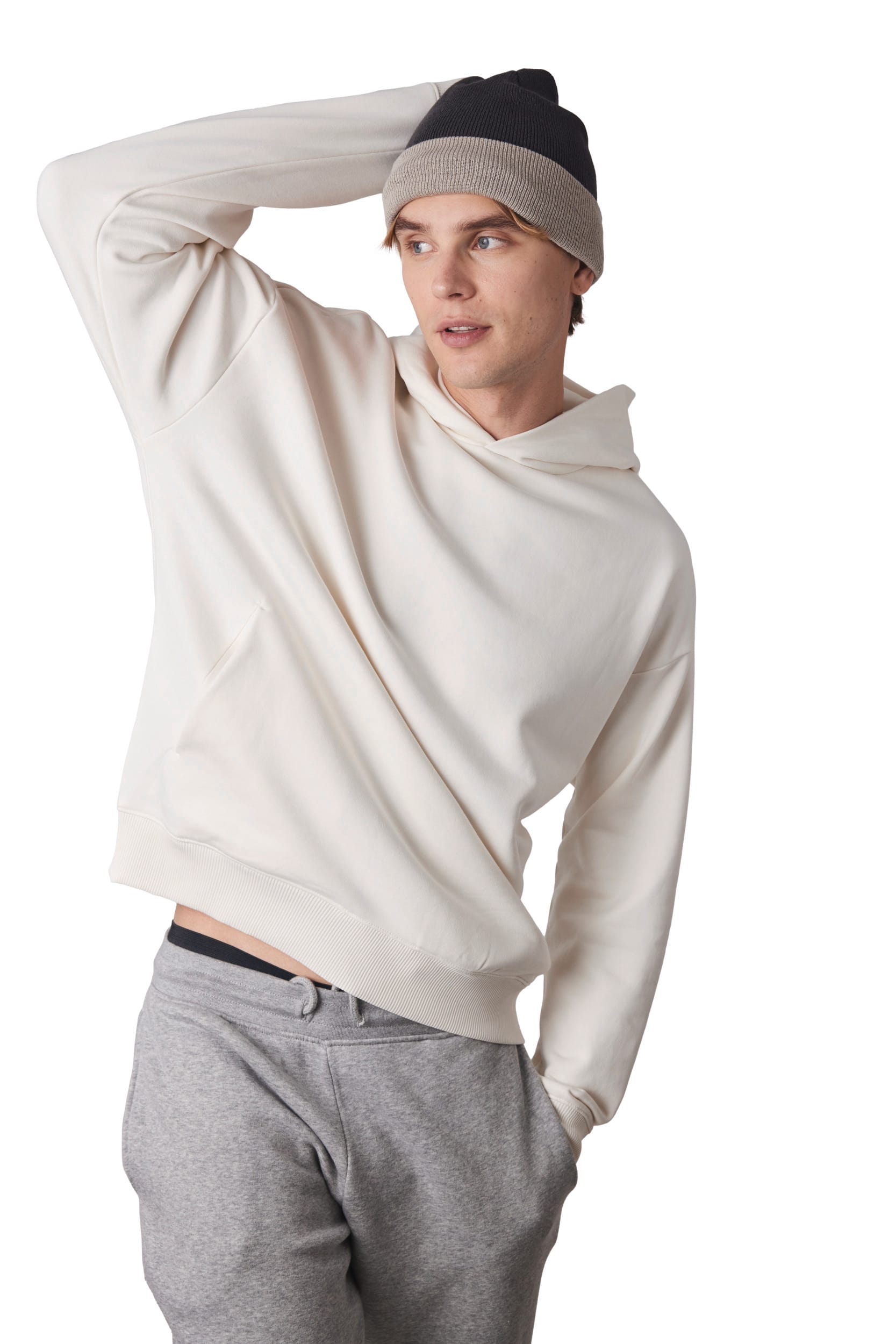 Bonnet bicolore avec revers - Image 3