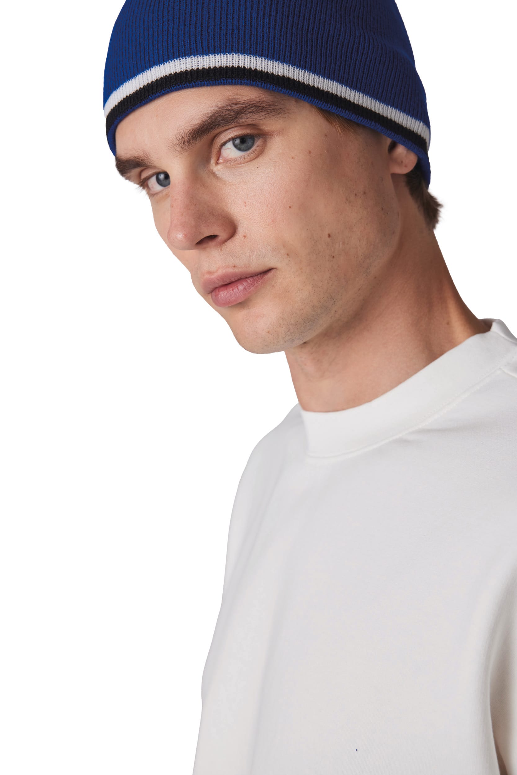 Bonnet bande bicolore contrastée - Image 2