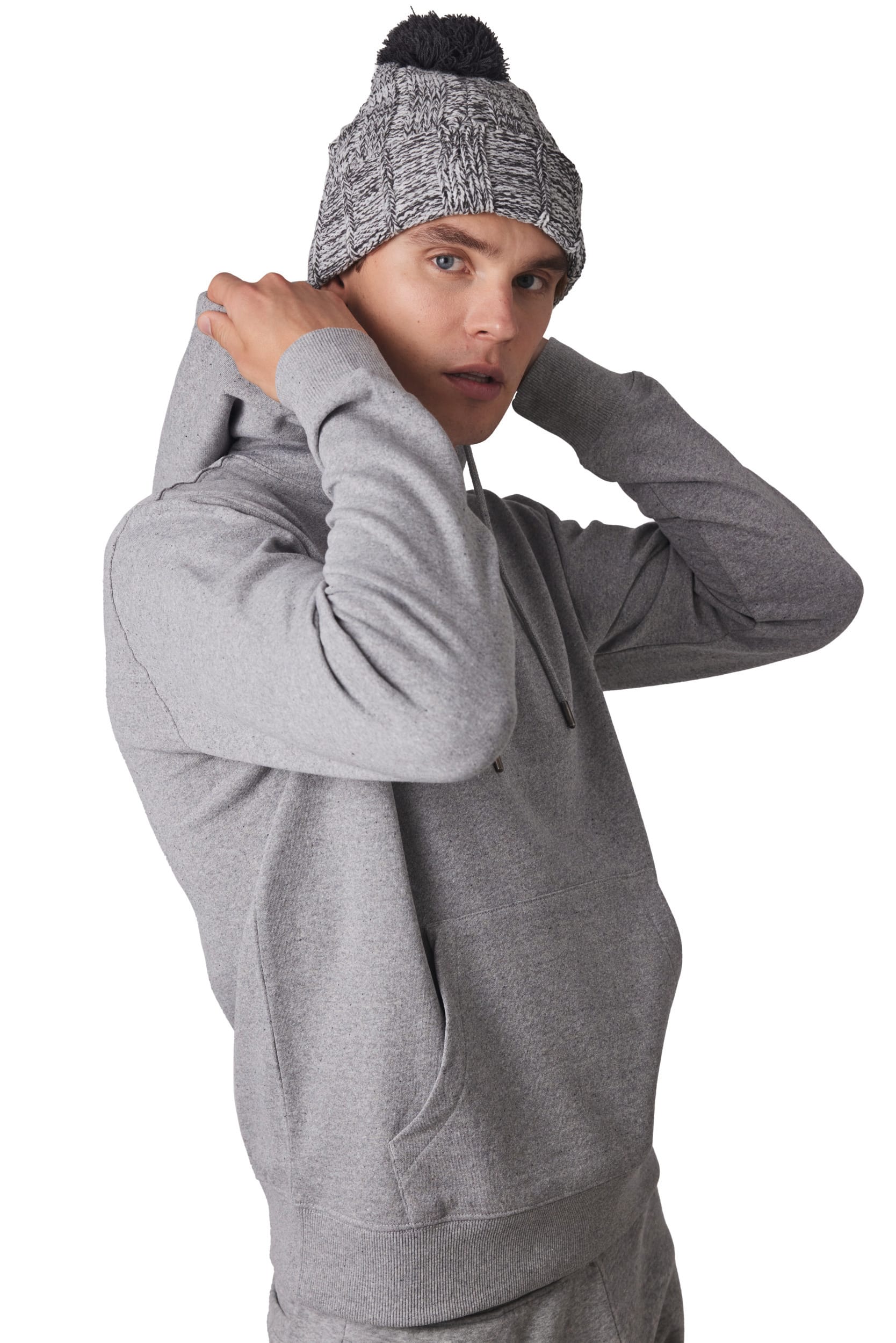 Bonnet à pompon avec revers - Image 3