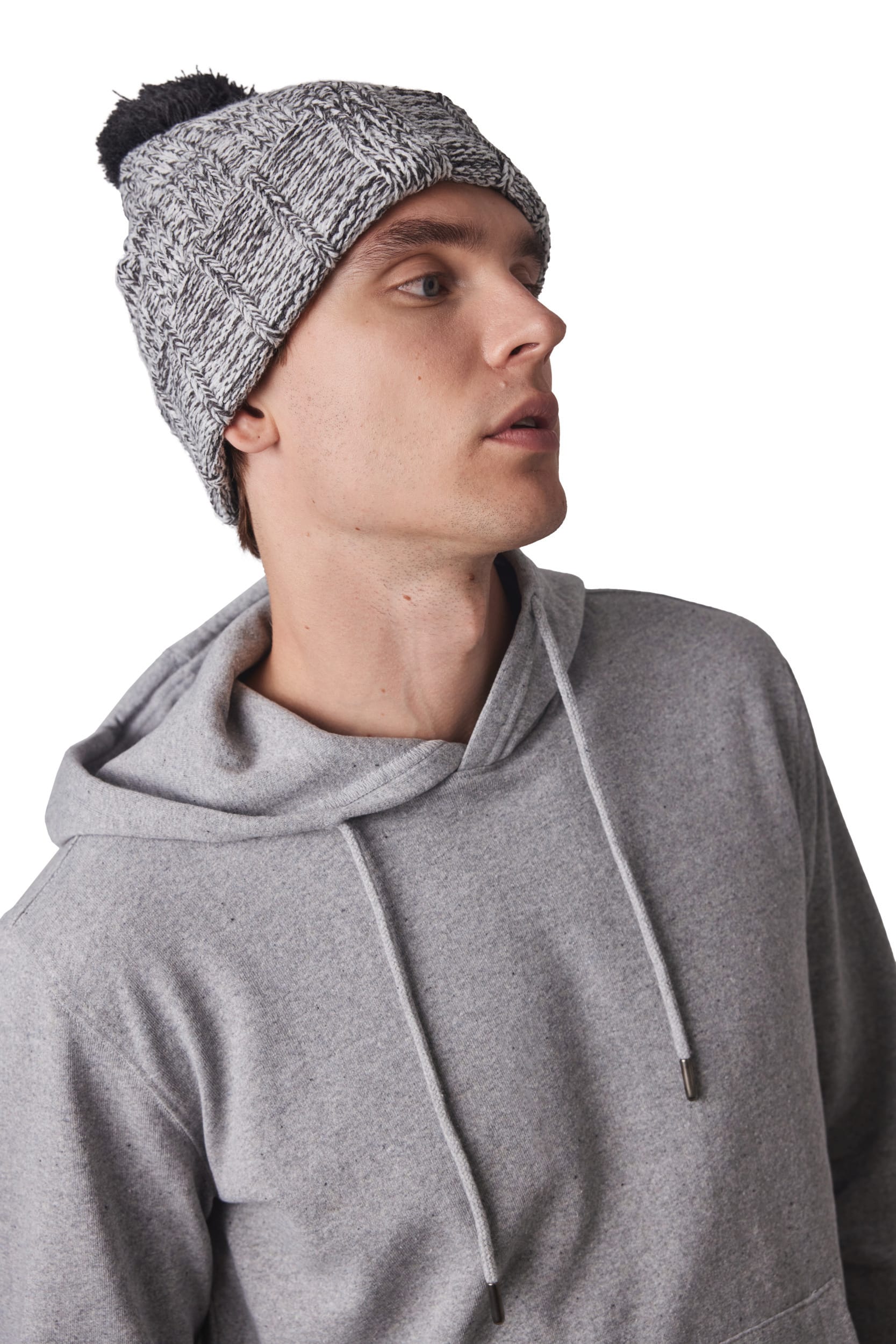 Bonnet à pompon avec revers - Image 4