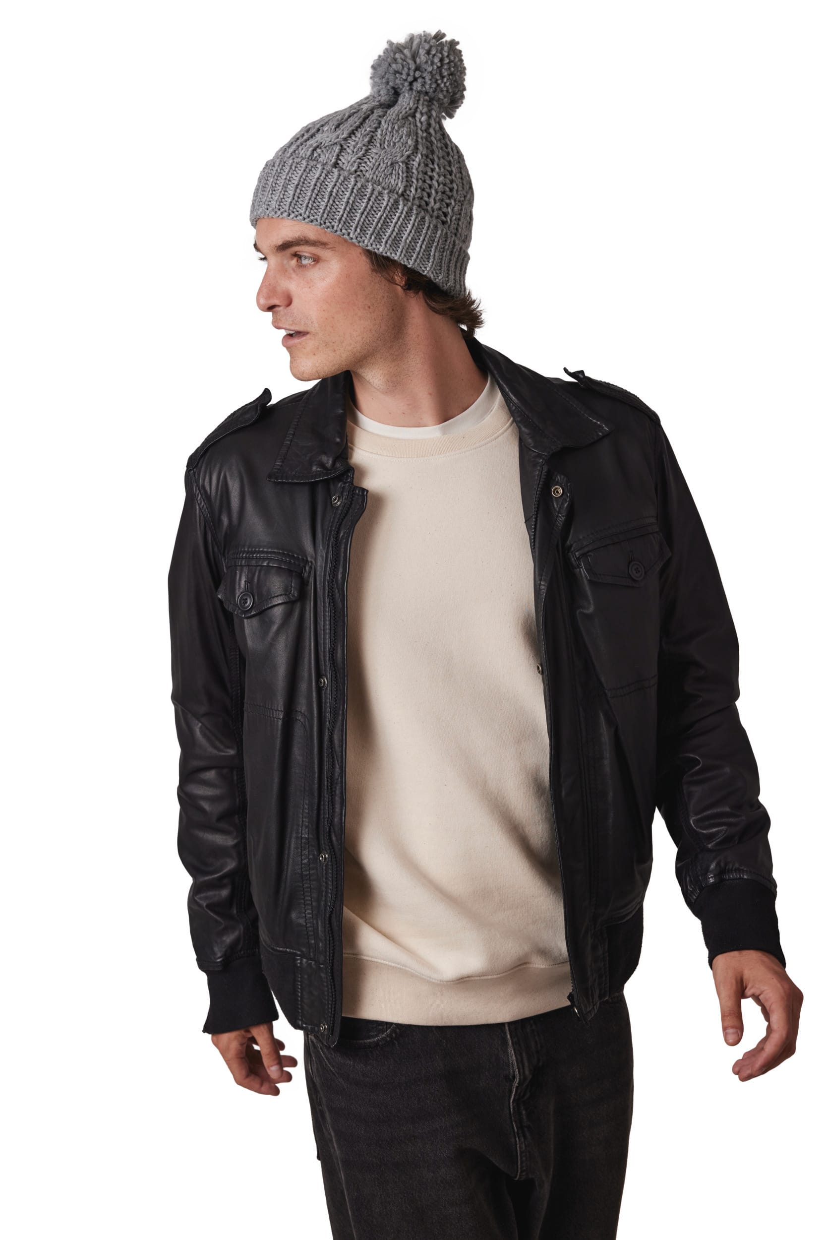 Bonnet en maille tricot - Image 3