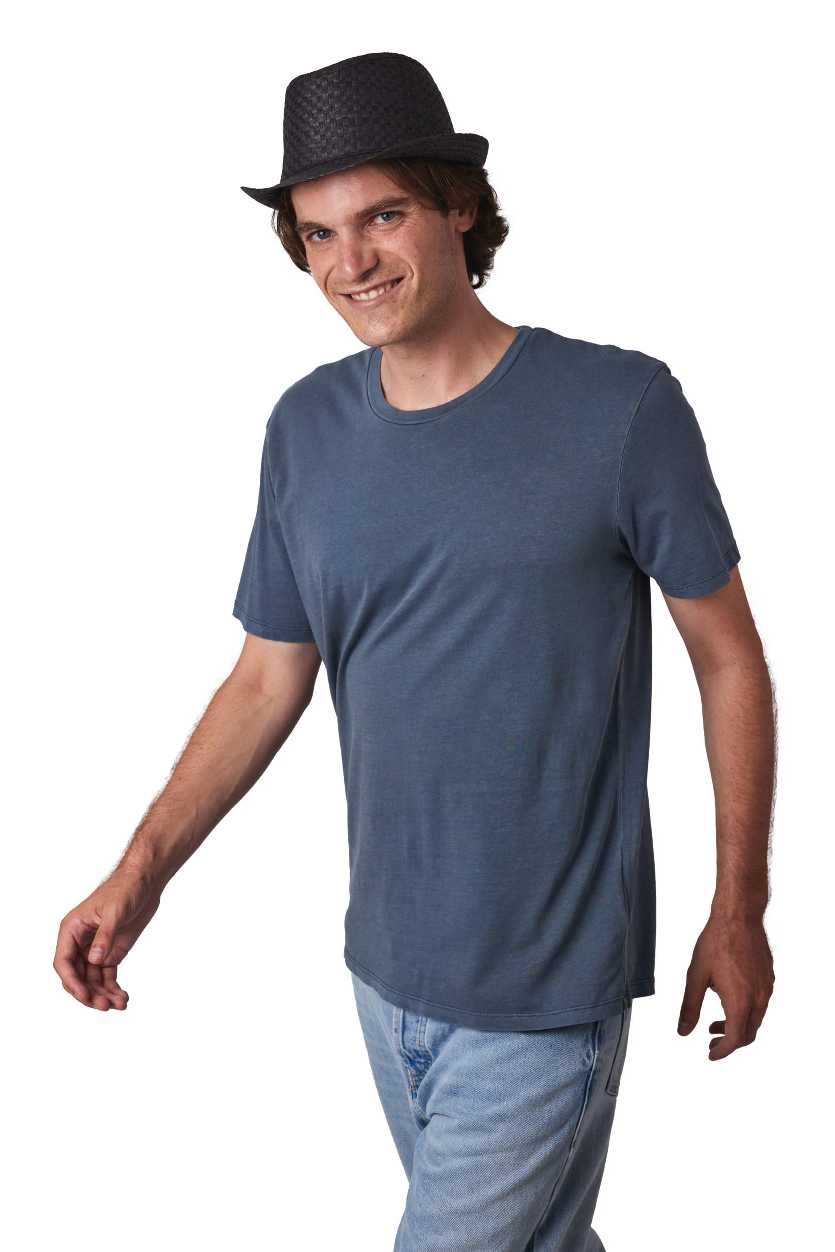 Chapéu de palha estilo Panamá retro