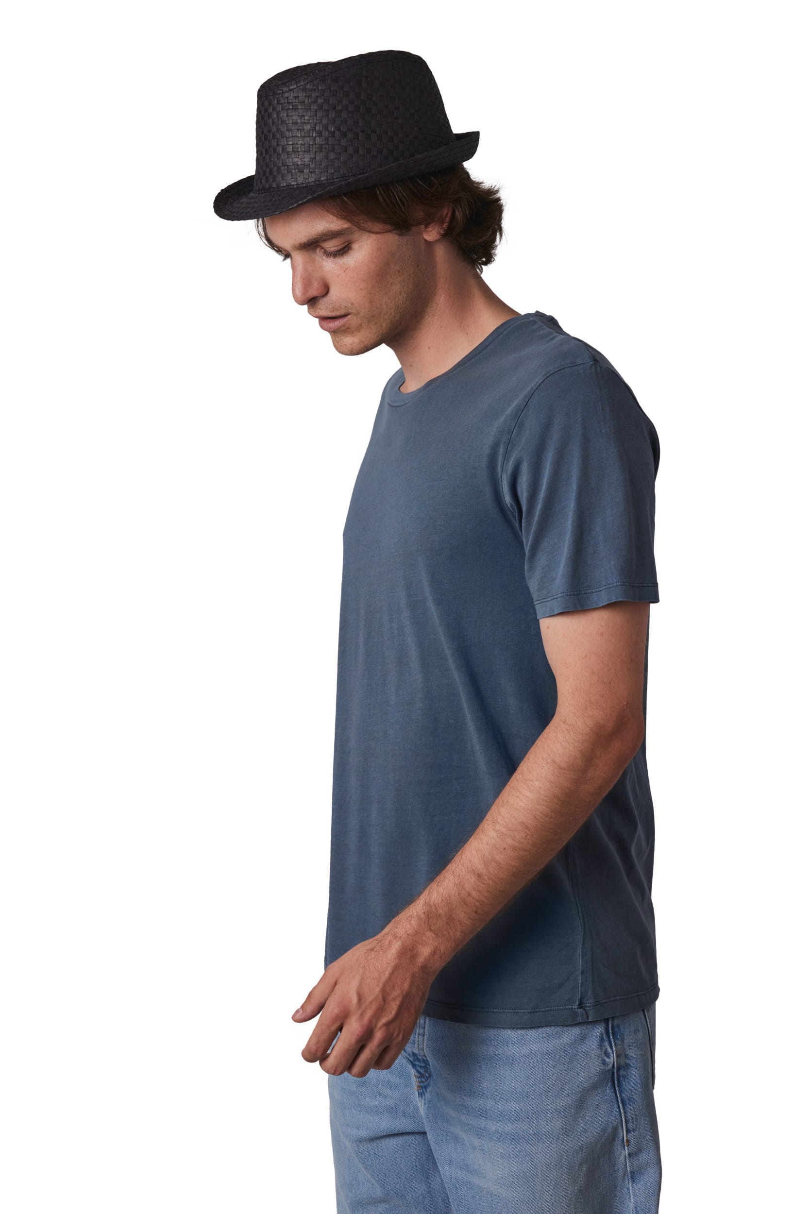 Chapéu de palha estilo Panamá retro