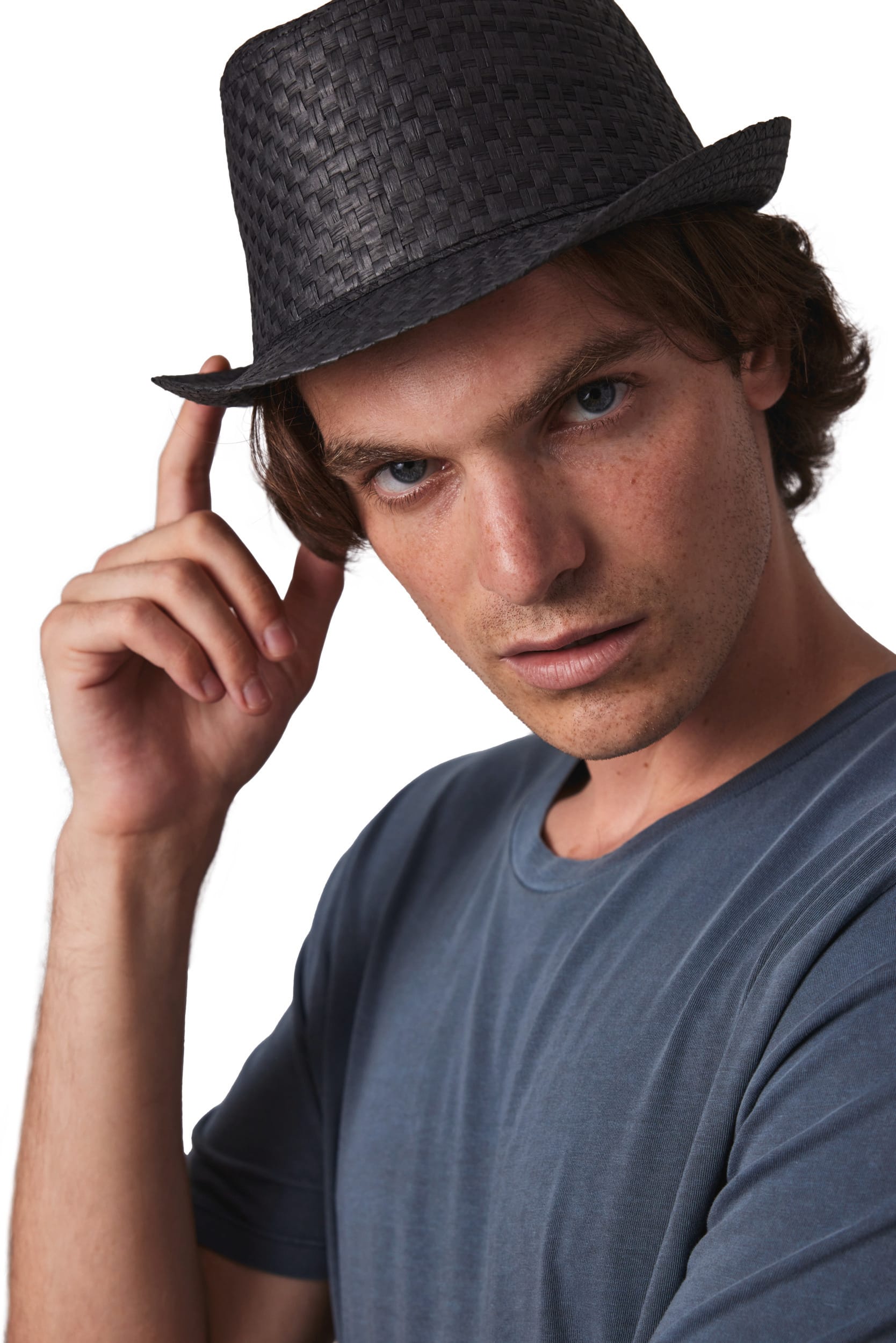 Chapéu de palha estilo Panamá retro