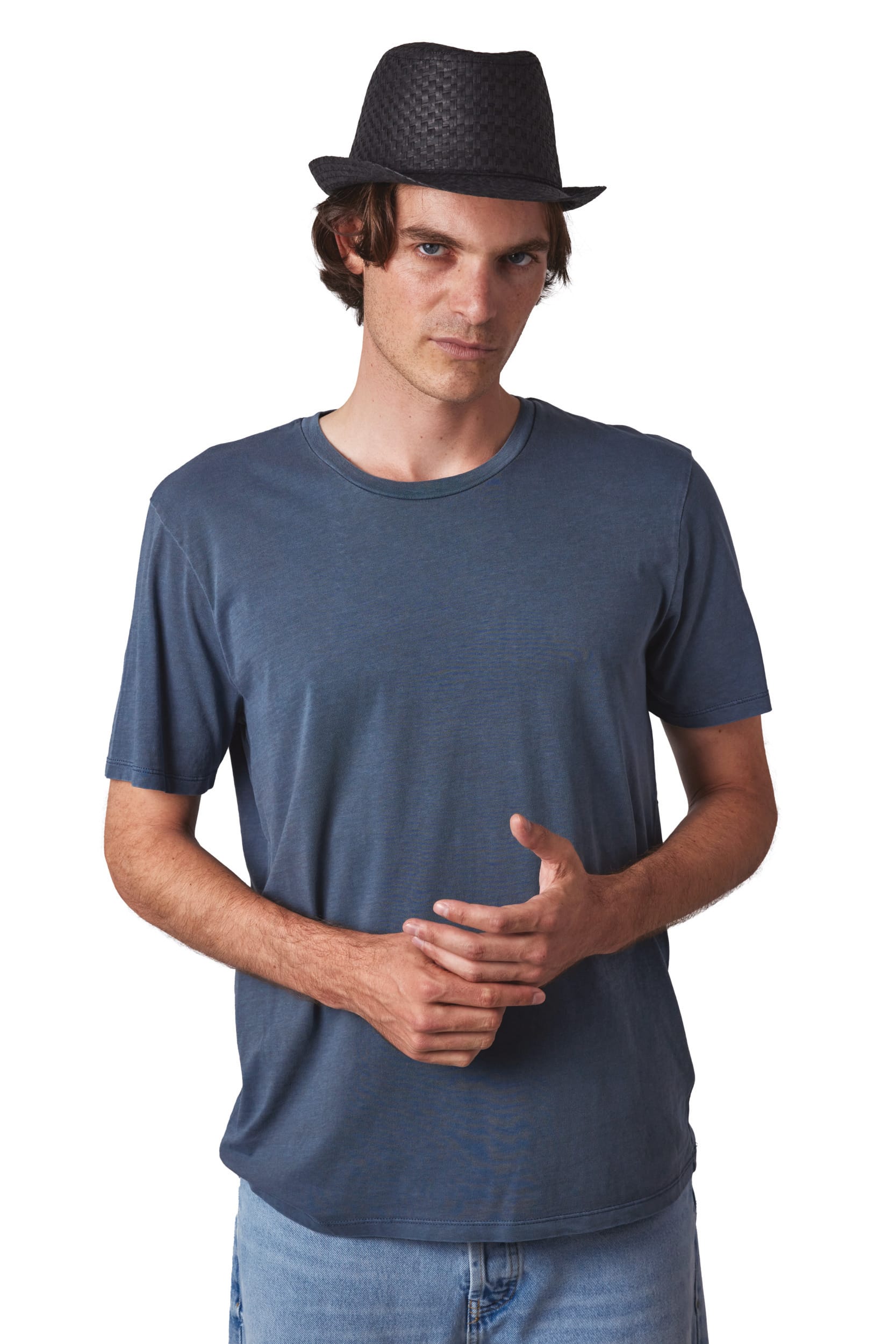 Chapéu de palha estilo Panamá retro