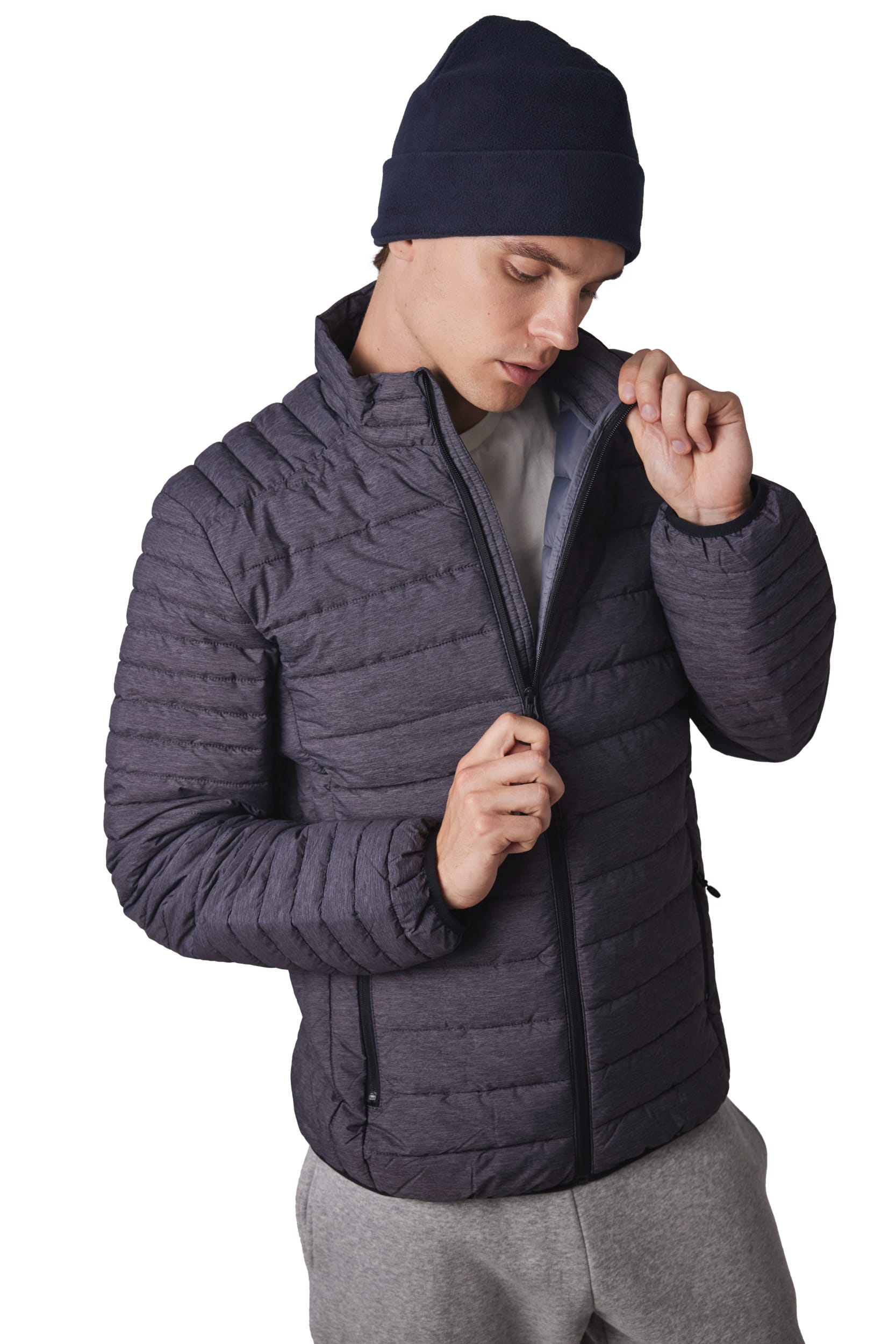 Bonnet recyclé micropolaire avec revers - Image 2