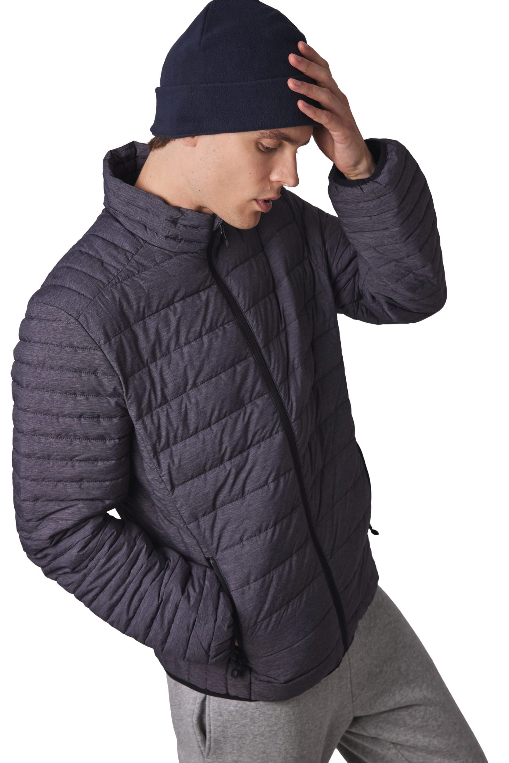 Bonnet recyclé micropolaire avec revers - Image 1