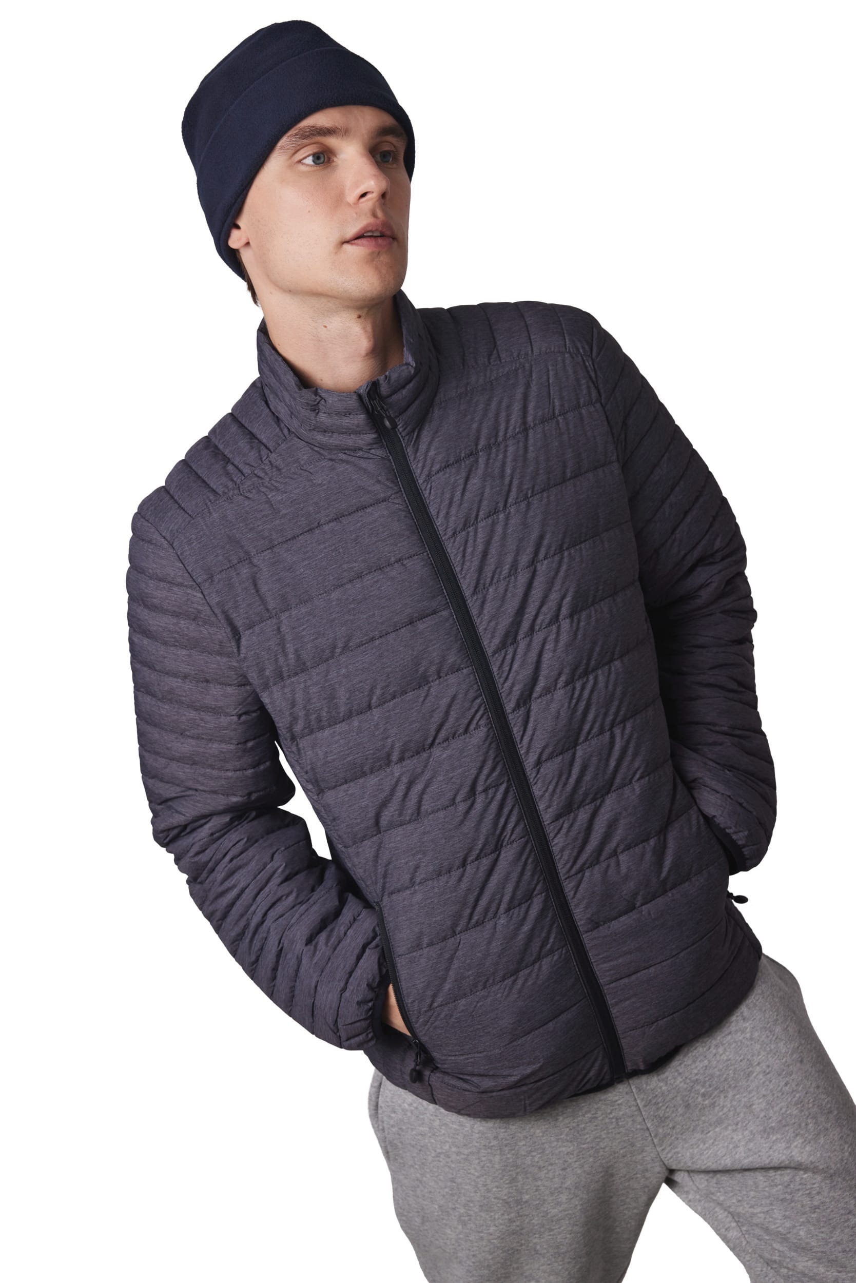 Bonnet recyclé micropolaire avec revers - Image 4