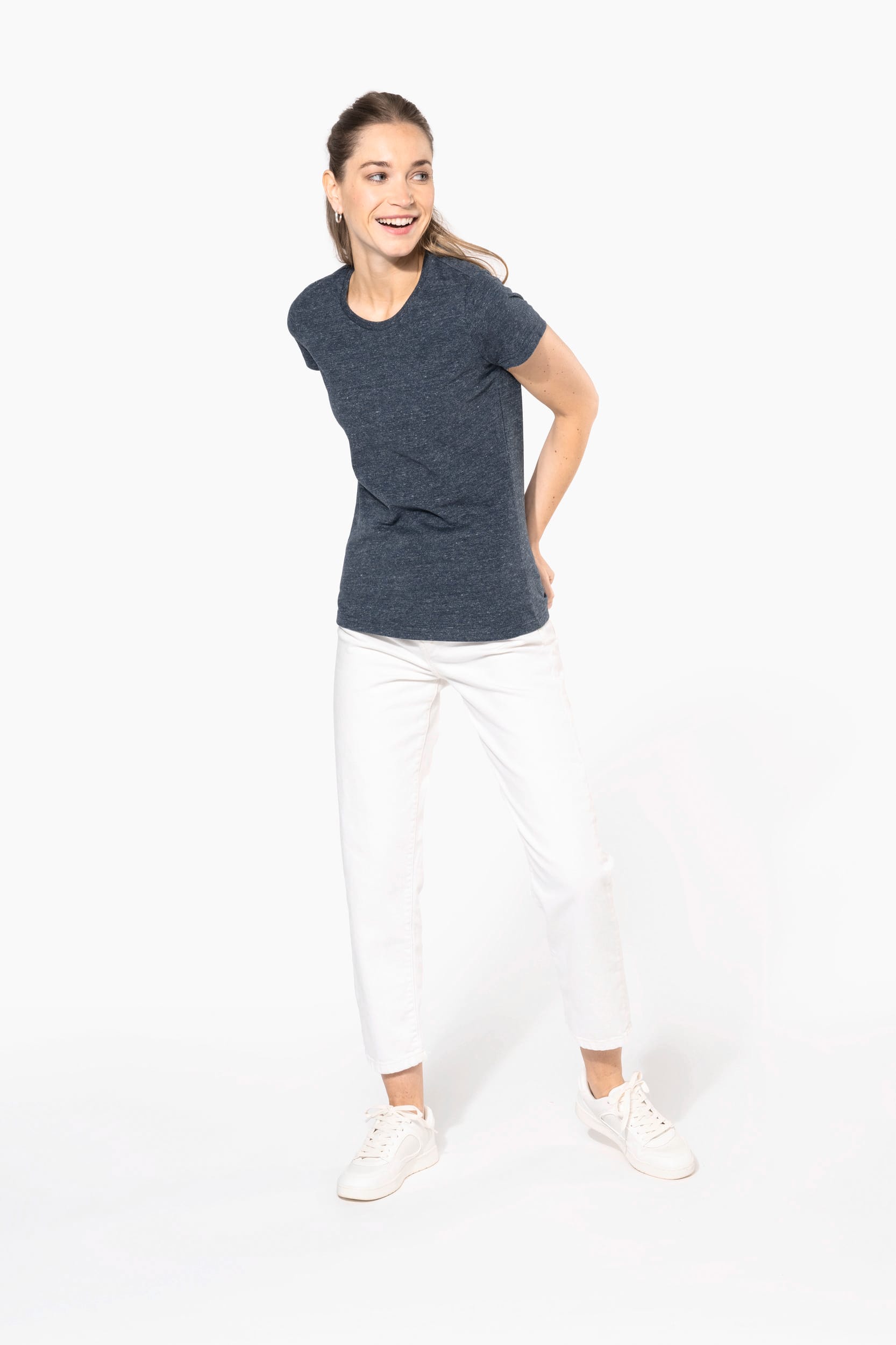 T-shirt vintage de senhora de manga curta