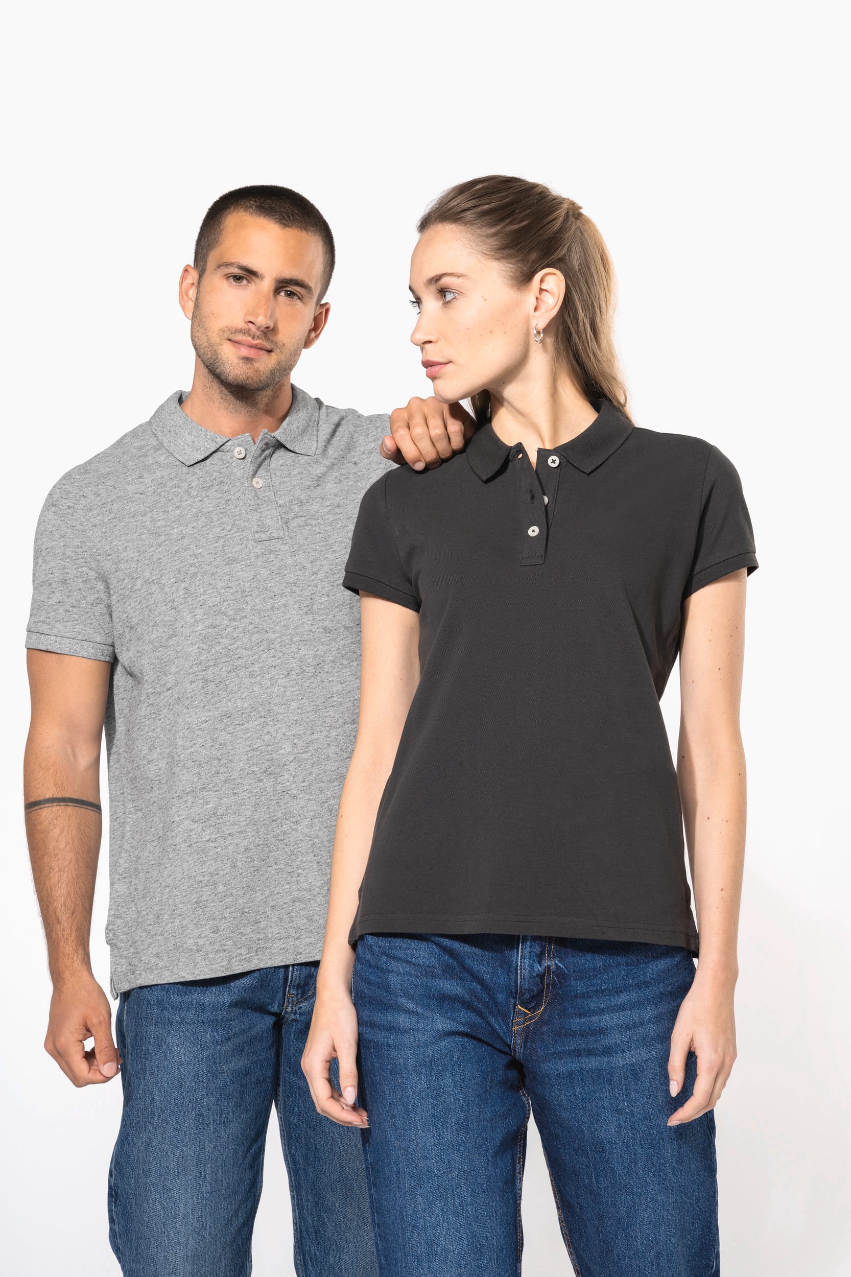 Polo vintage de homem de manga curta