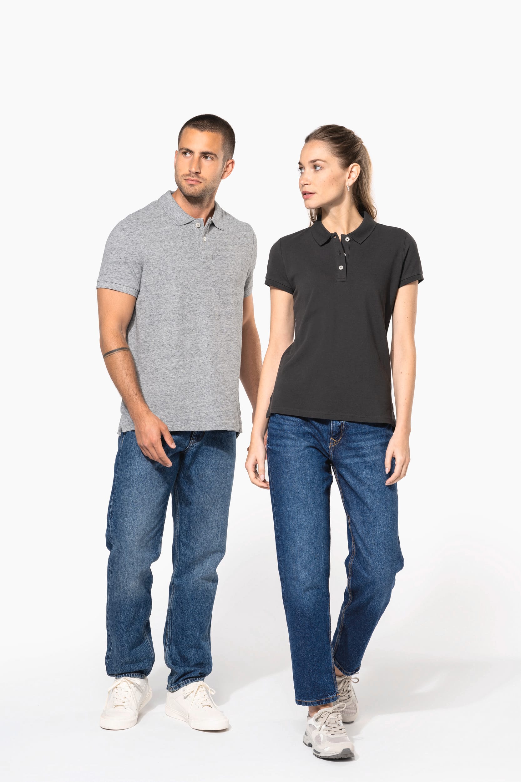 Polo vintage de homem de manga curta