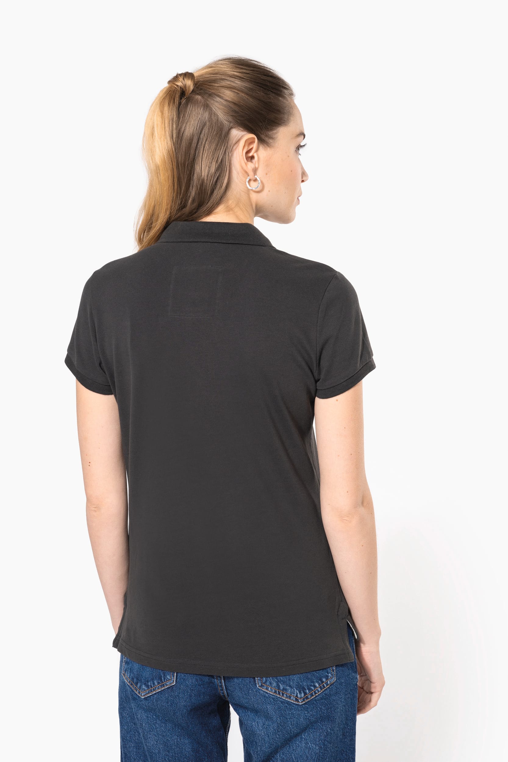 Polo vintage de senhora de manga curta