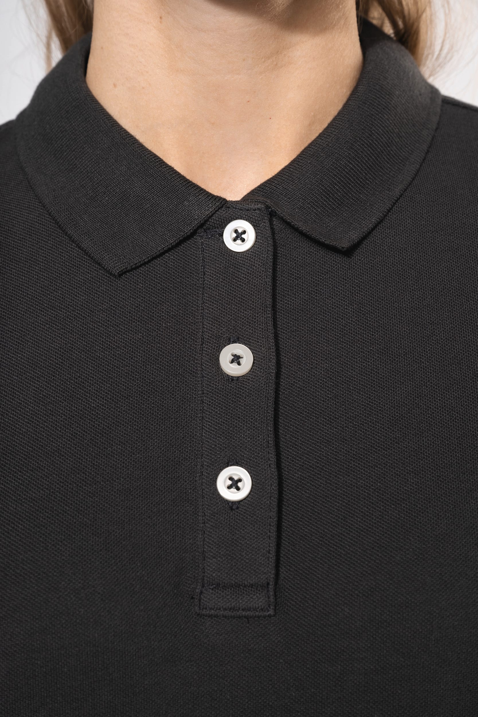 Polo vintage de senhora de manga curta