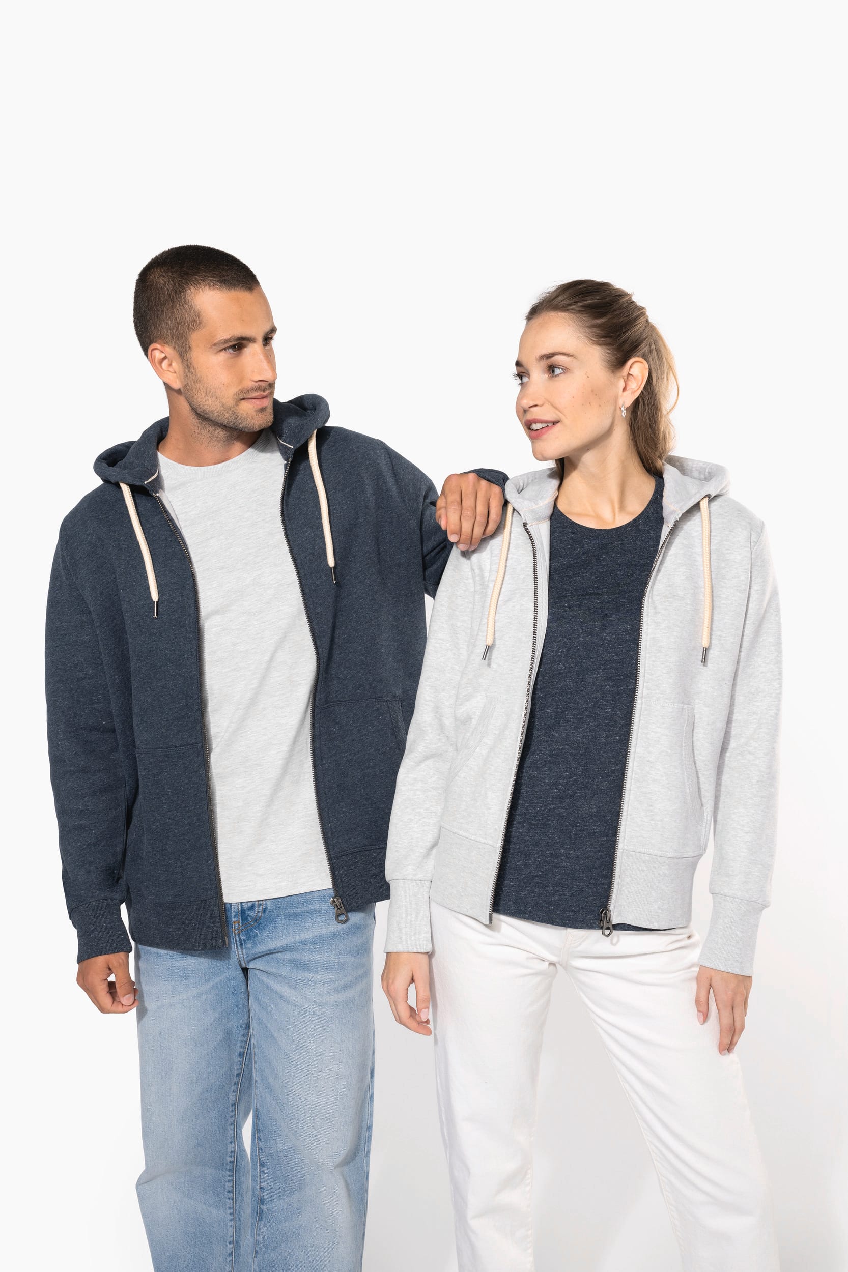 Casaco sweatshirt vintage de senhora com capuz