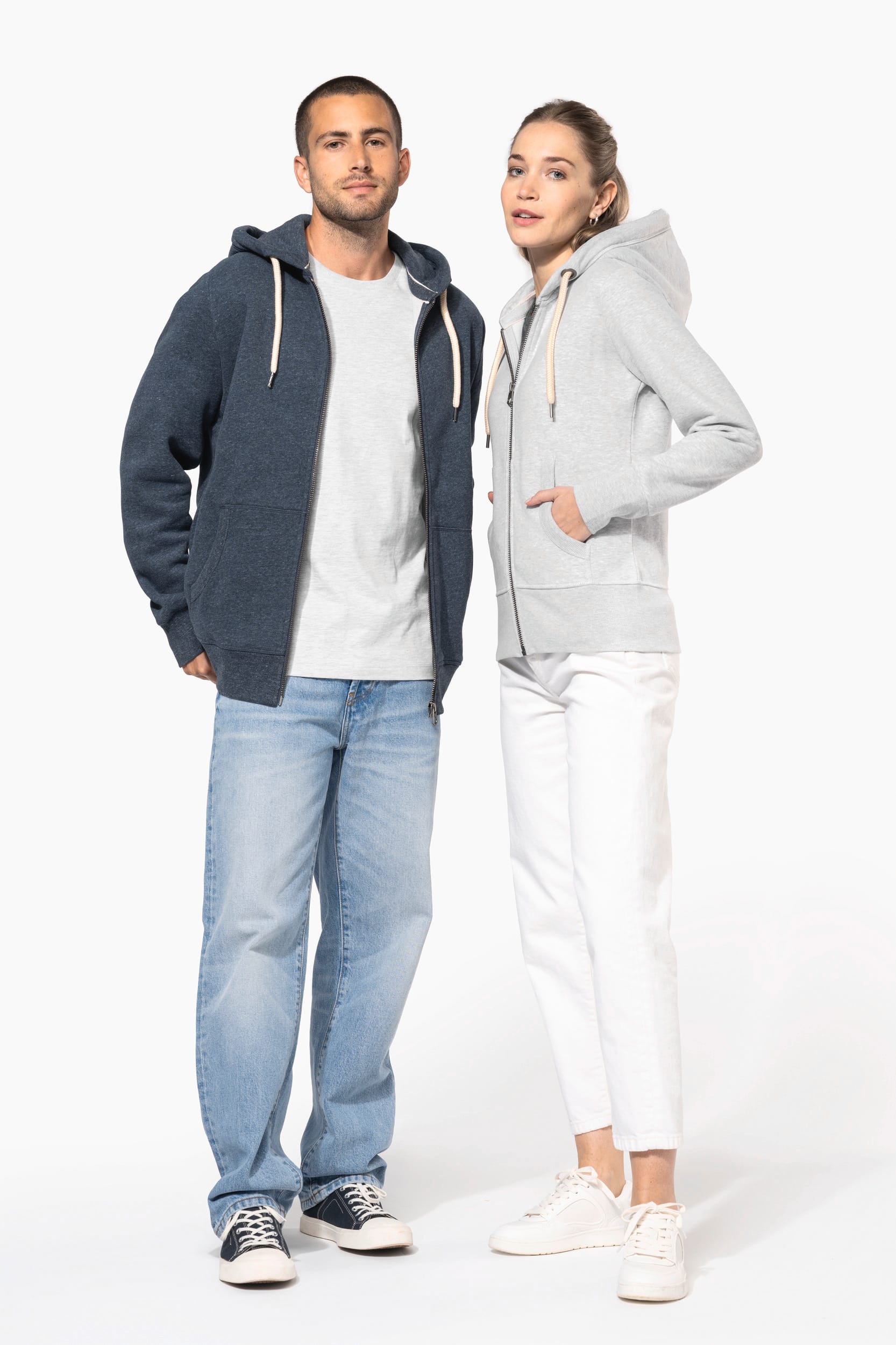 Casaco sweatshirt vintage de senhora com capuz