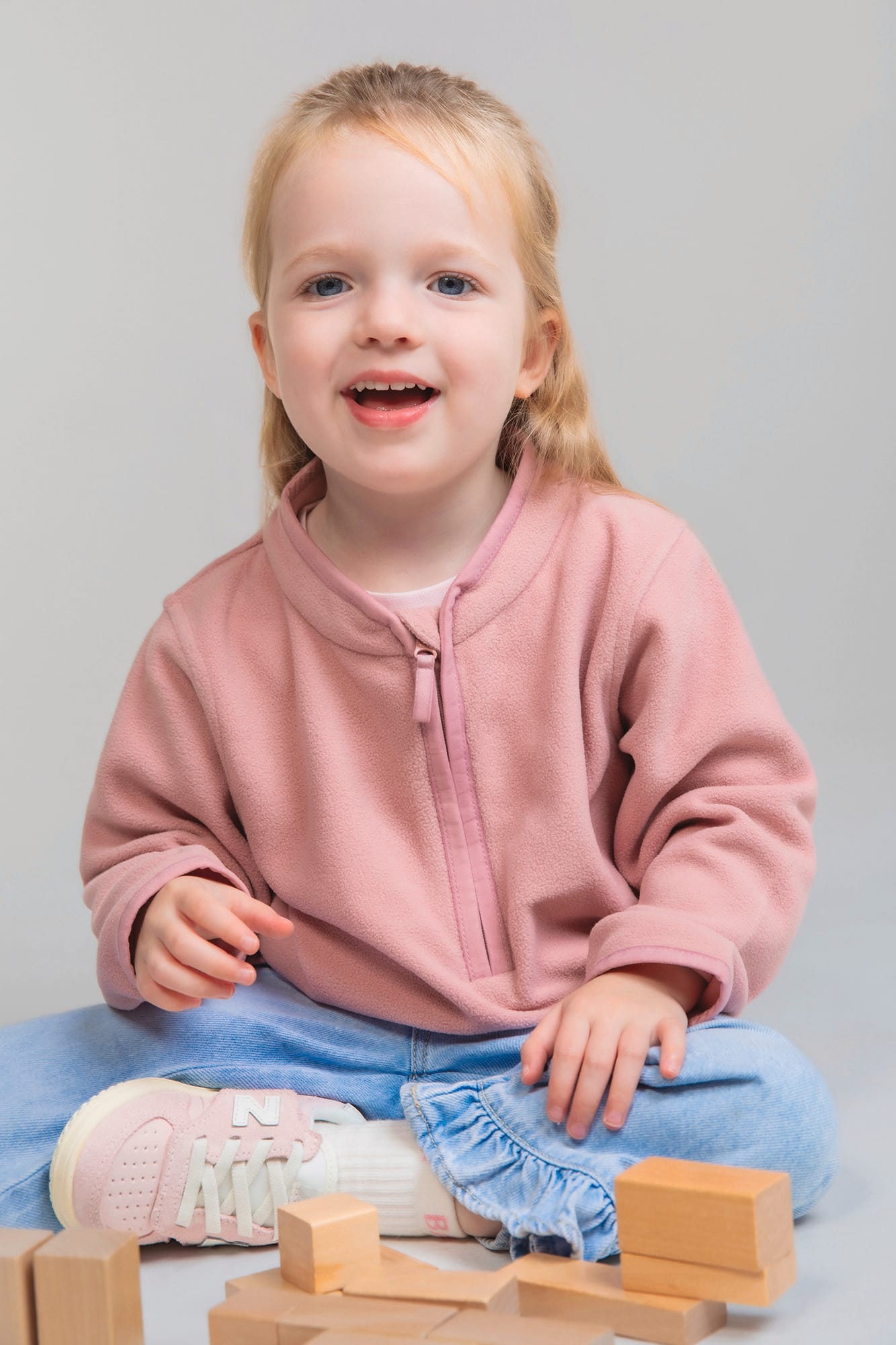 Camisola polar 1/2 fecho de criança