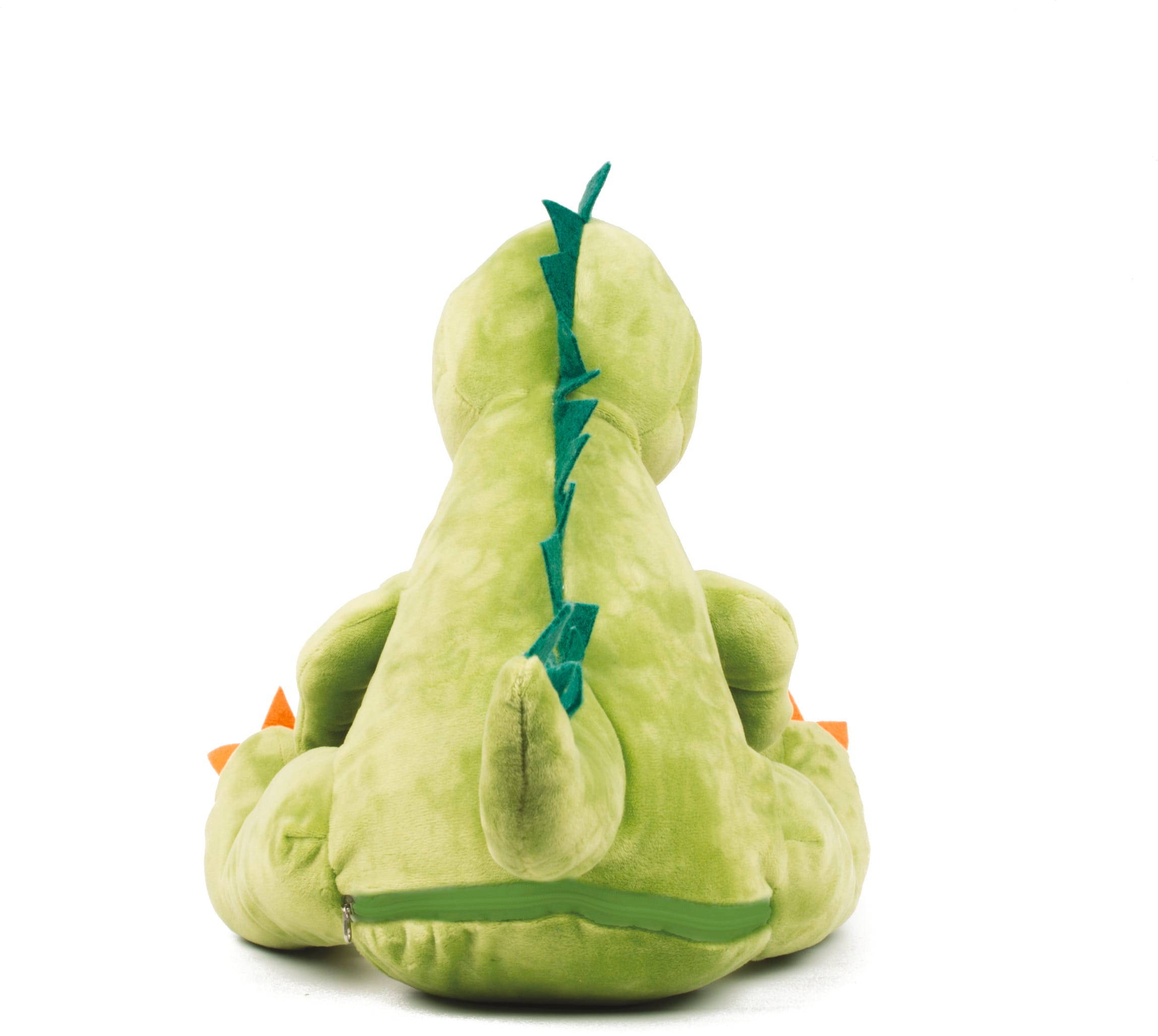 Dinossauro de peluche com fecho